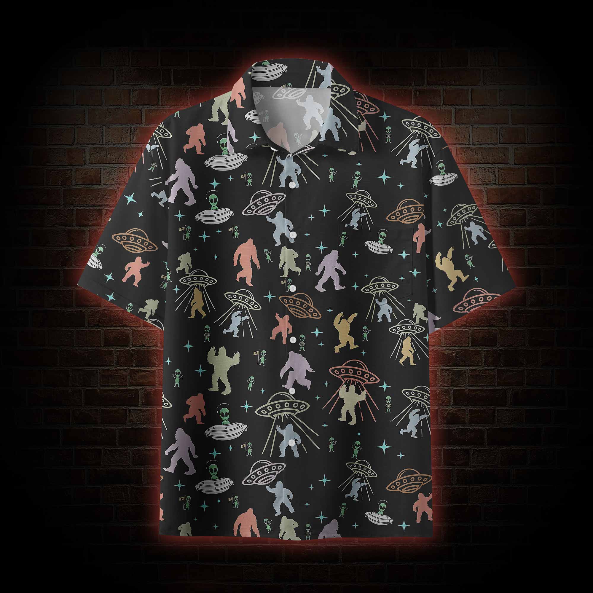 Bigfoot and Alien Party Shirt