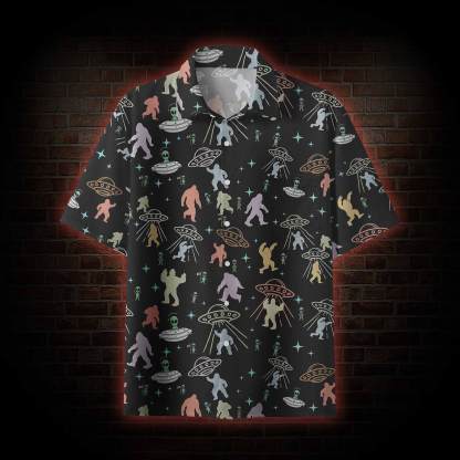 Bigfoot and Alien Party Shirt