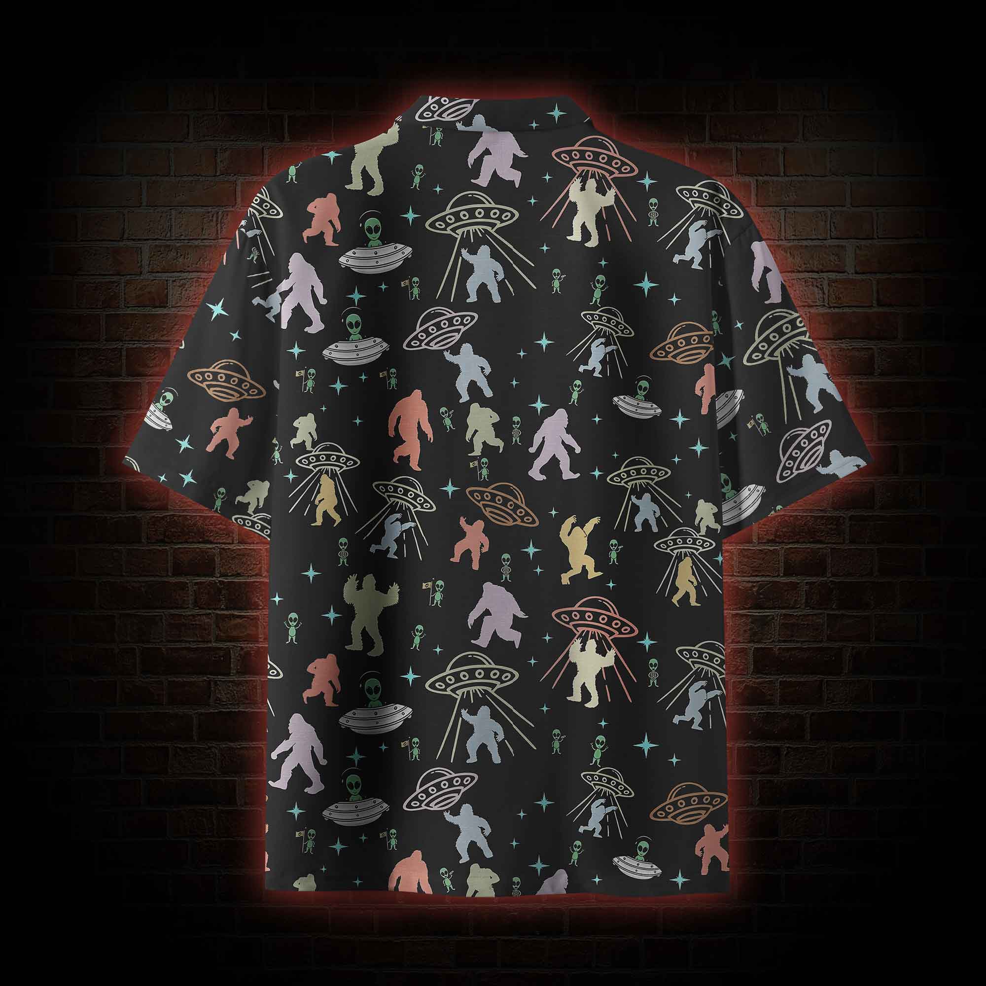 Bigfoot and Alien Party Shirt