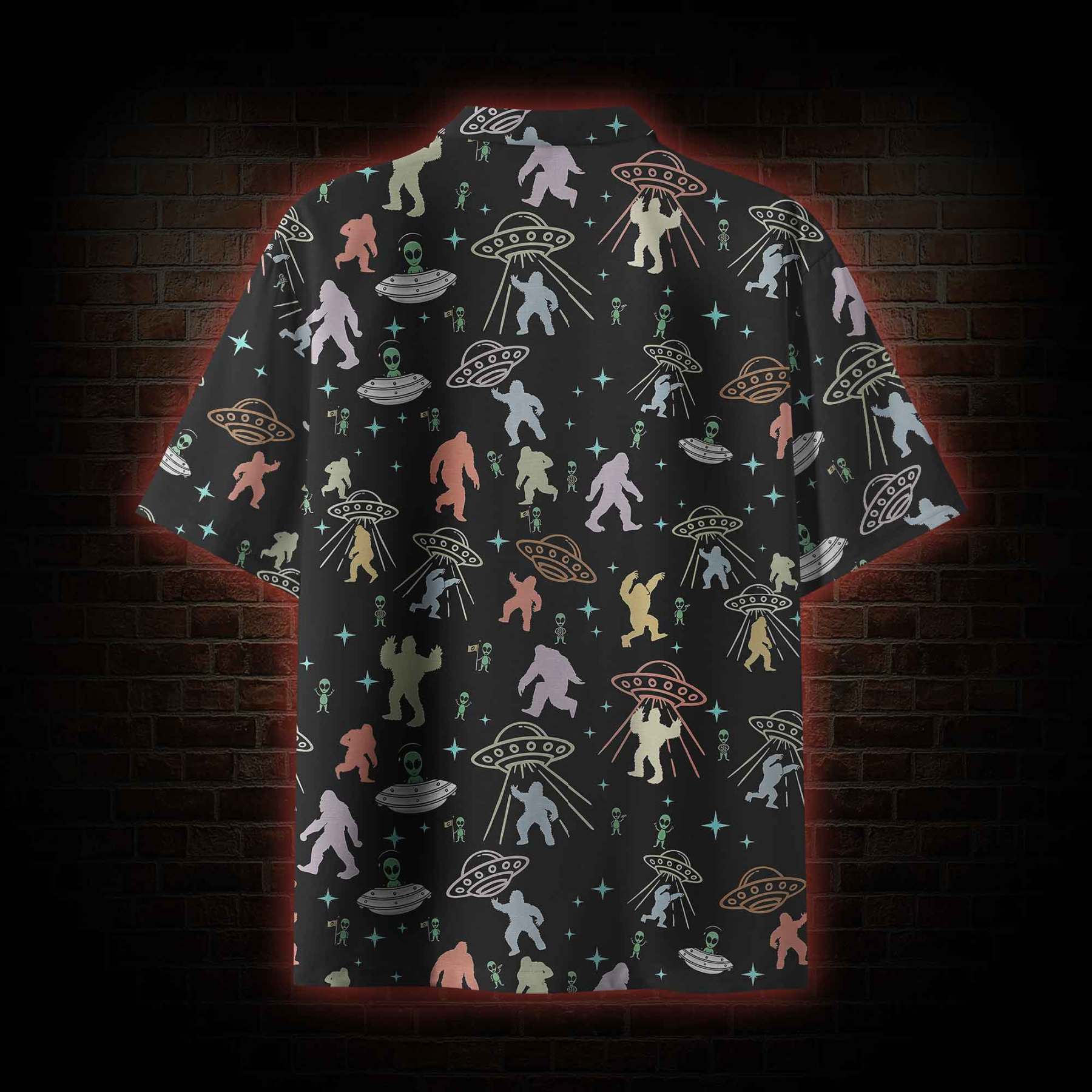 Bigfoot and Alien Party Shirt