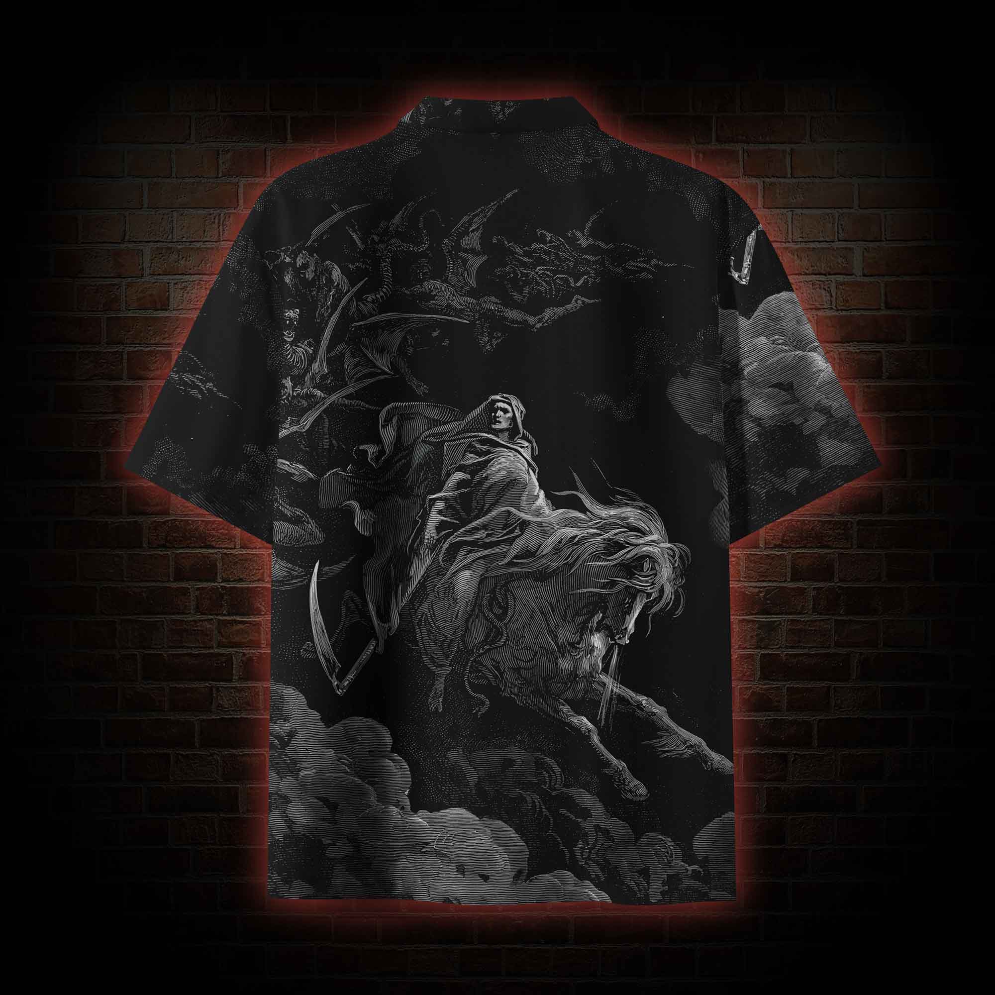 Death on the Pale Horse Button-up Shirt