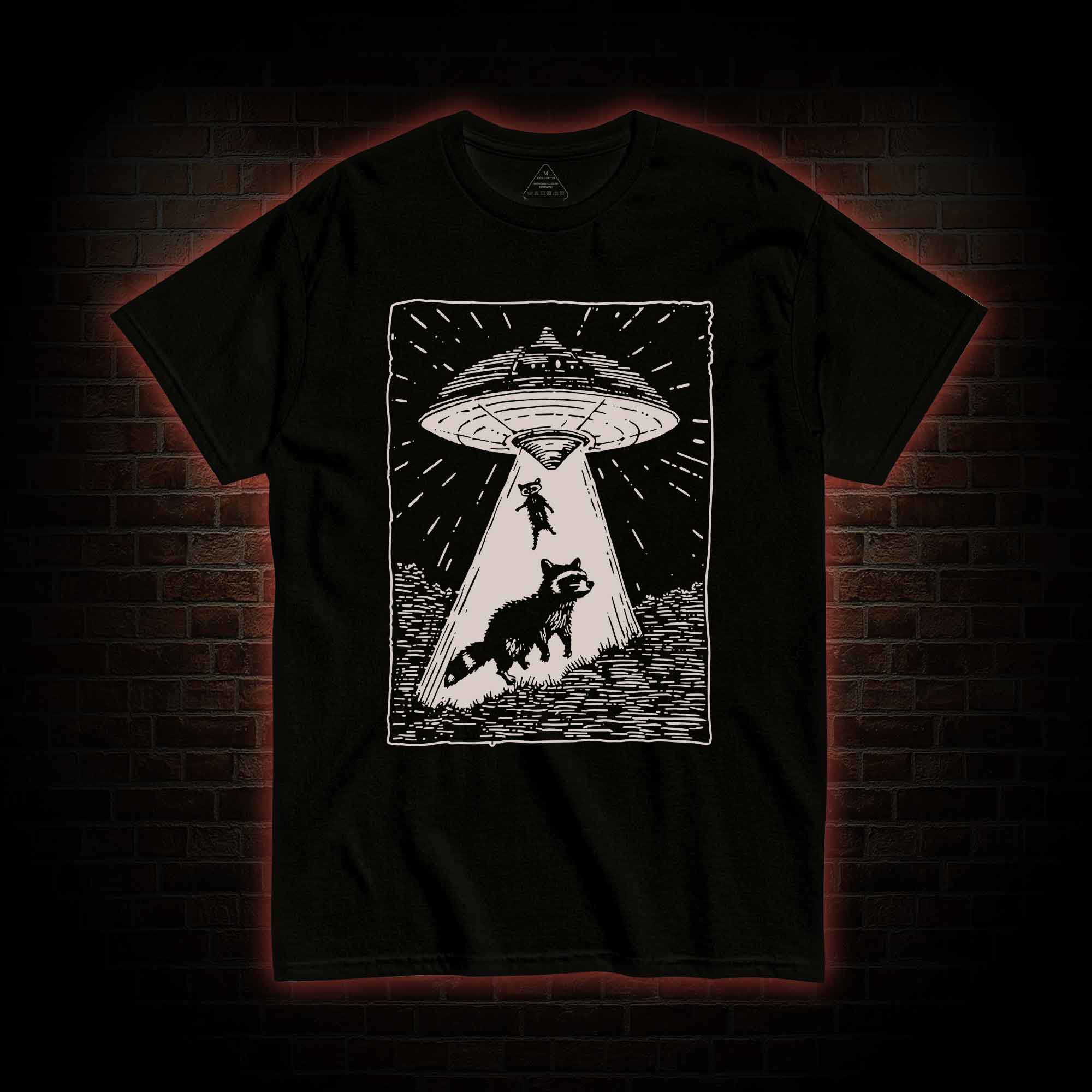 UFO and Raccoons T-shirt 