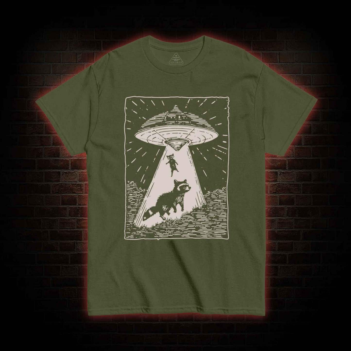 UFO and Raccoons T-shirt 