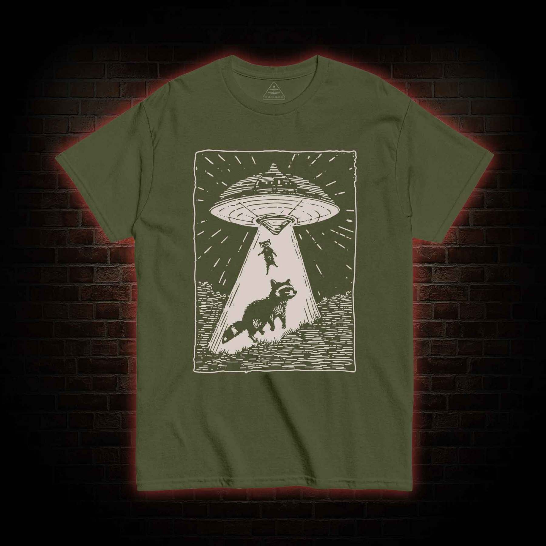 UFO and Raccoons T-shirt 