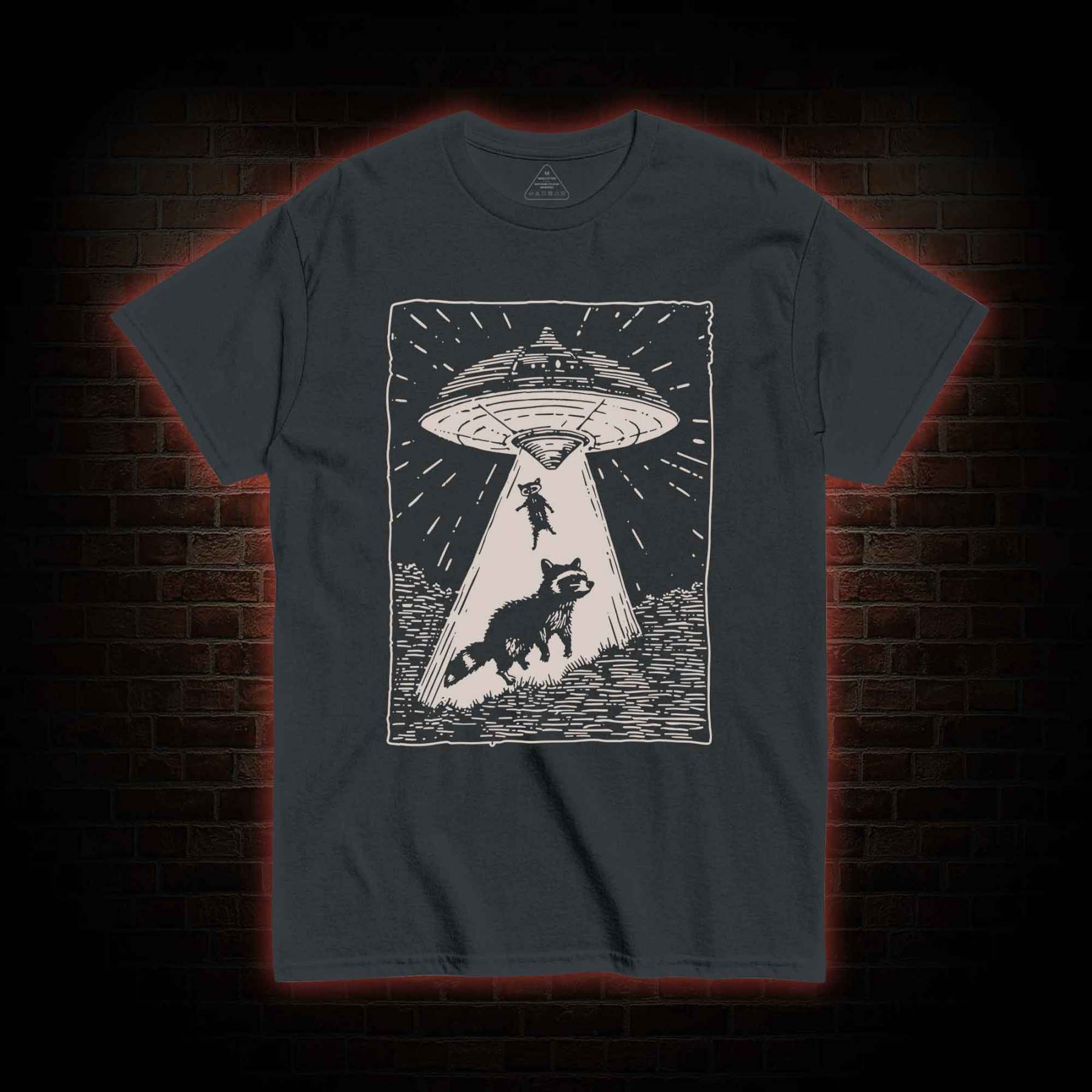 UFO and Raccoons T-shirt 