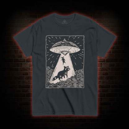 UFO and Raccoons T-shirt 