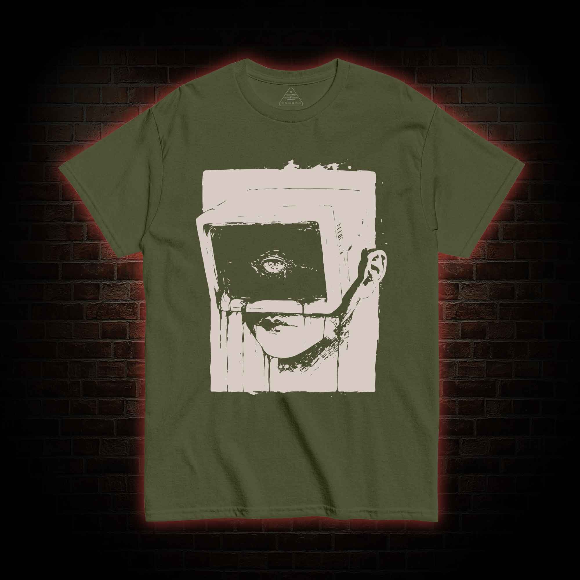 Weirdcore Dystopian Computer T-shirt 