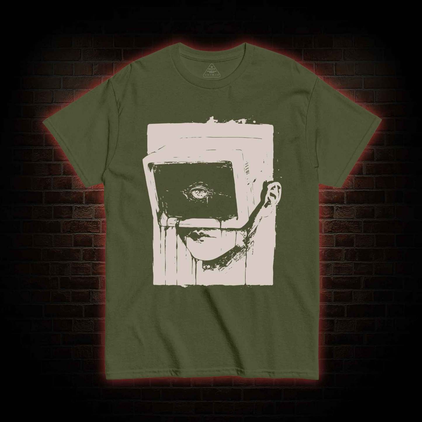 Weirdcore Dystopian Computer T-shirt 