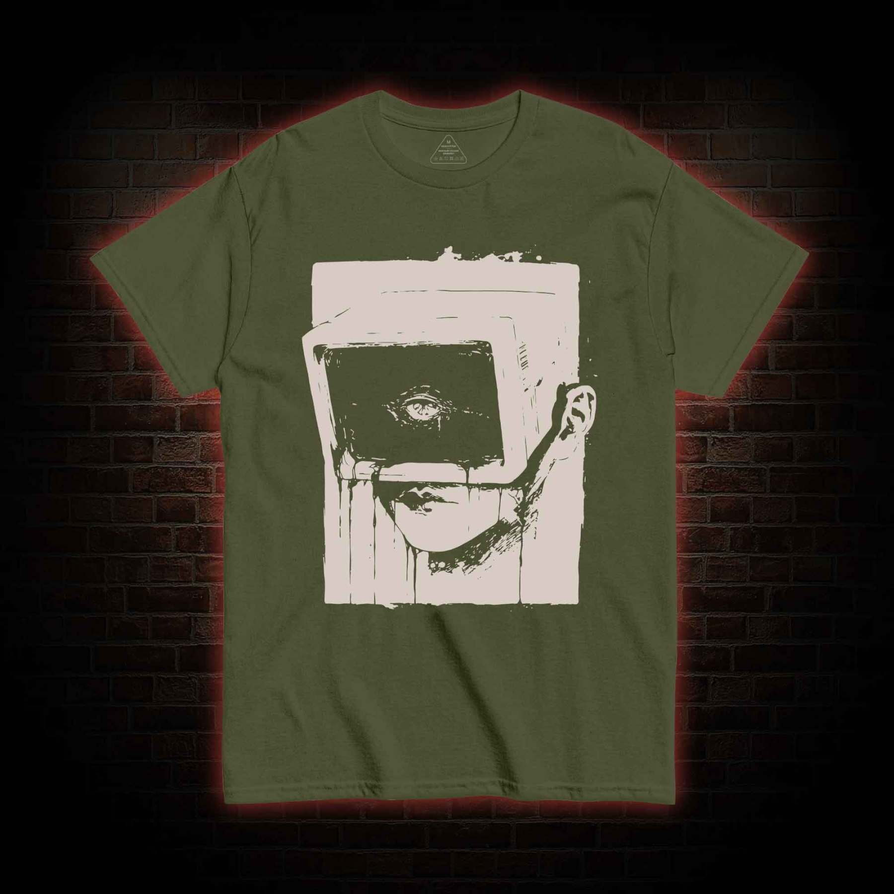 Weirdcore Dystopian Computer T-shirt 