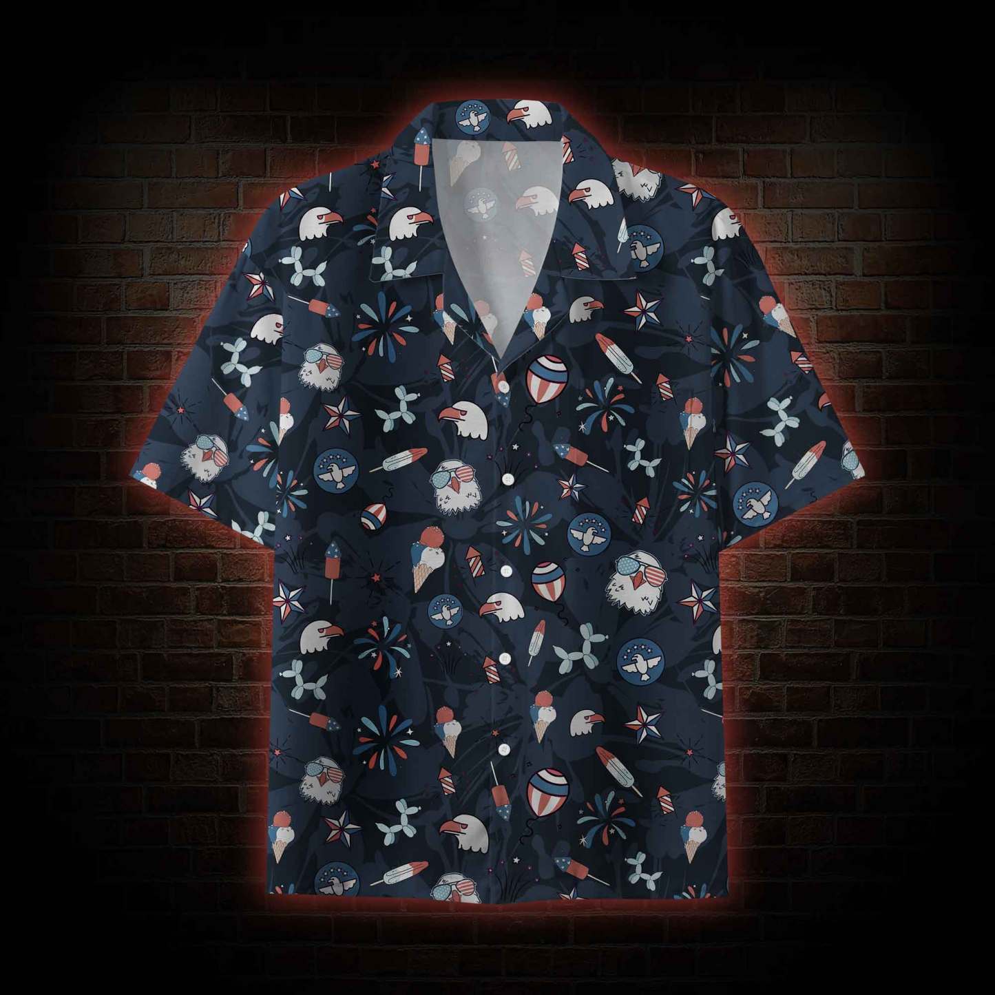 Happy Independence Day Button-up Shirt