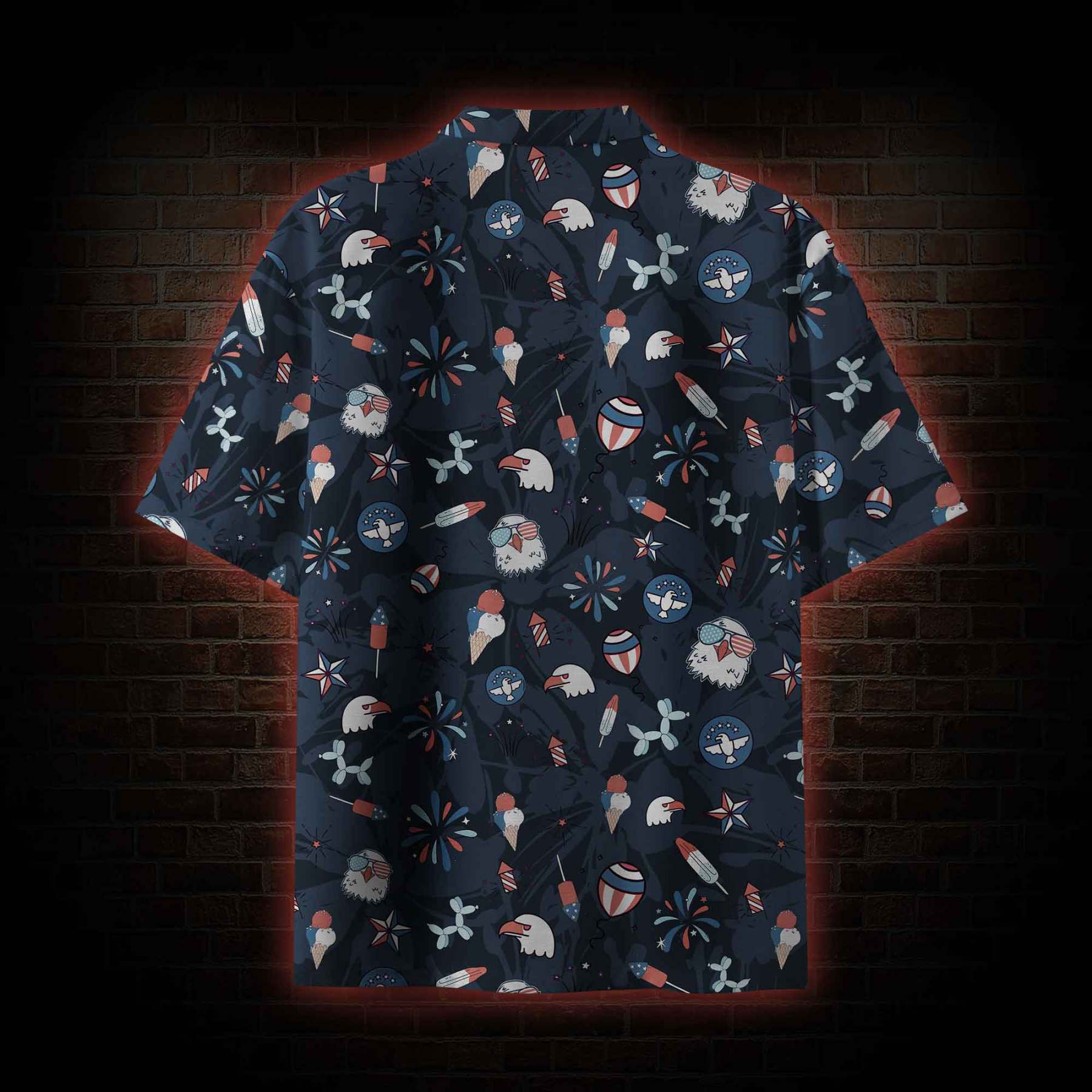 Happy Independence Day Button-up Shirt