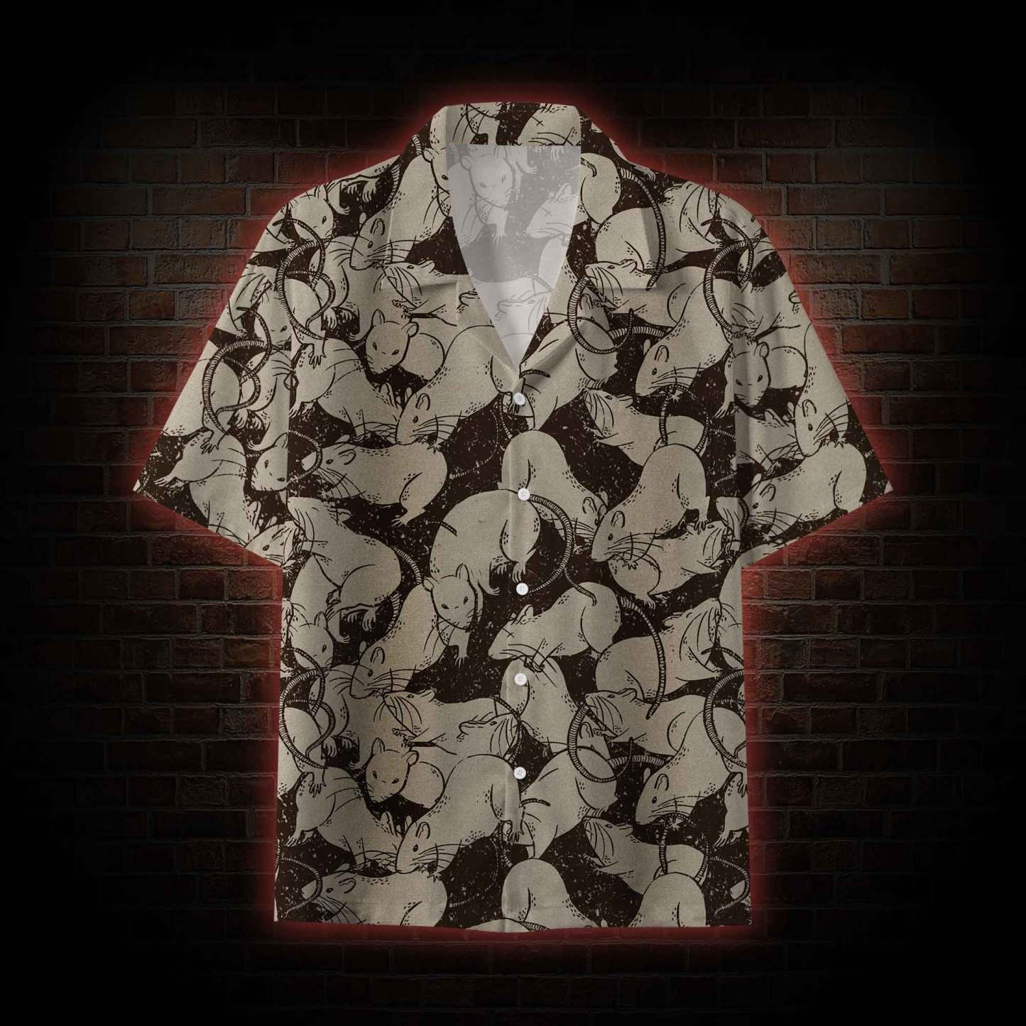 Black Death Button-up Shirt