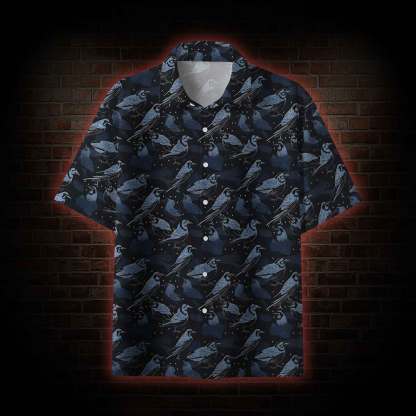 Crows at Night Button-up Shirt