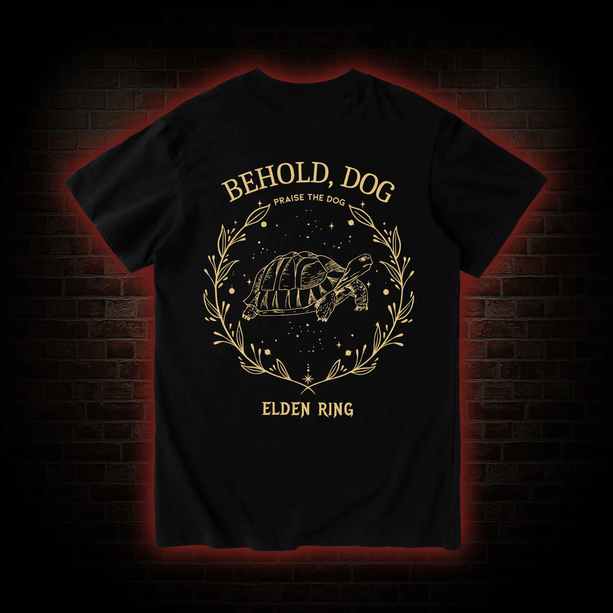 Behold Dog Front Back T-Shirt