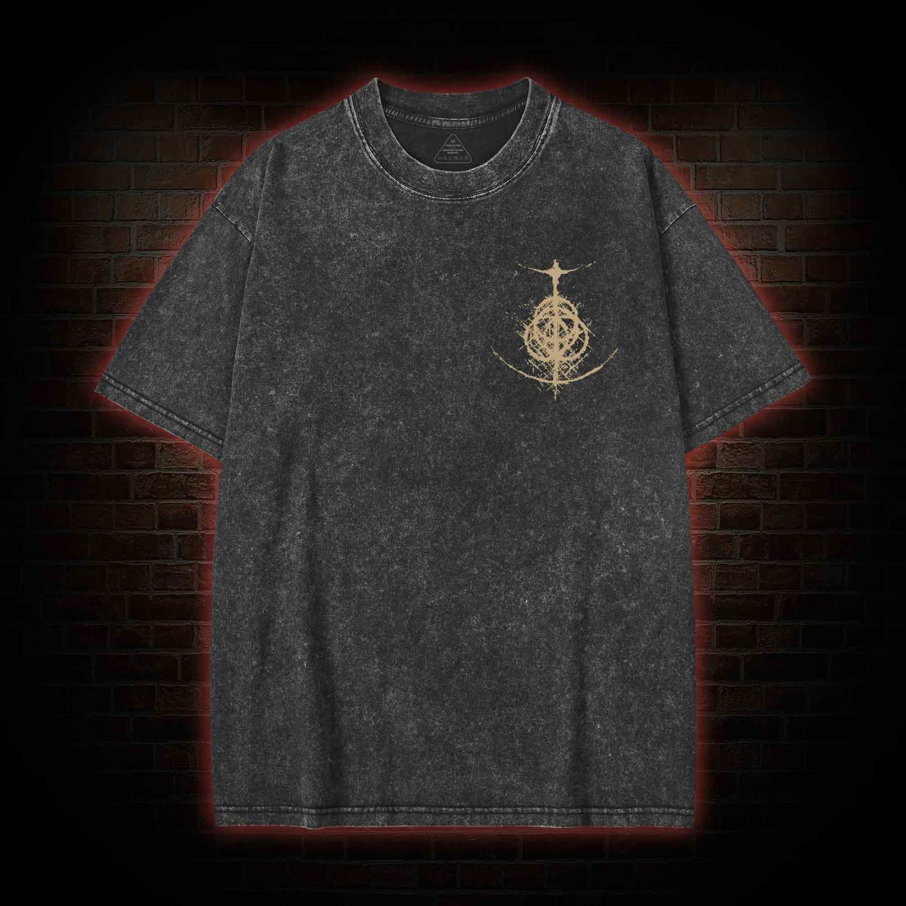 Not Rot Front Back Washed T-shirt