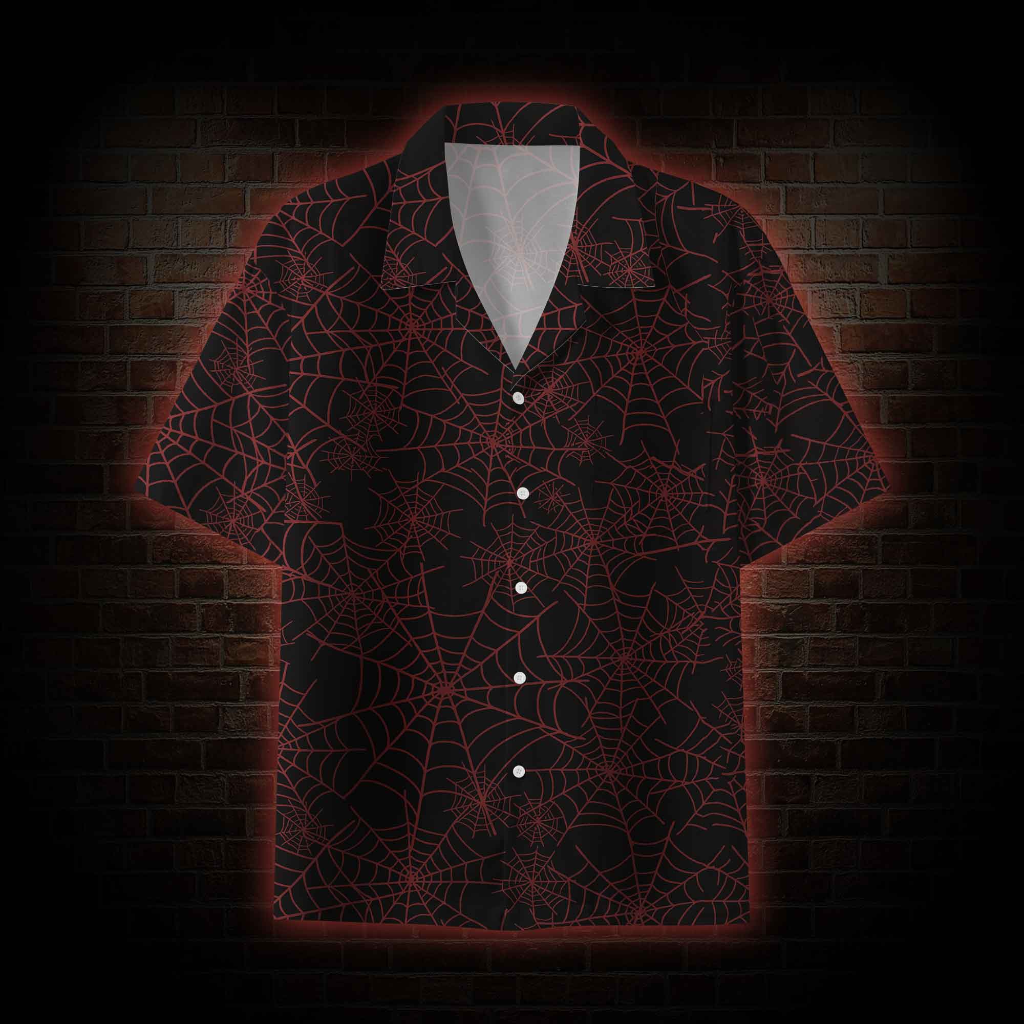 Spider Web Button-up Shirt