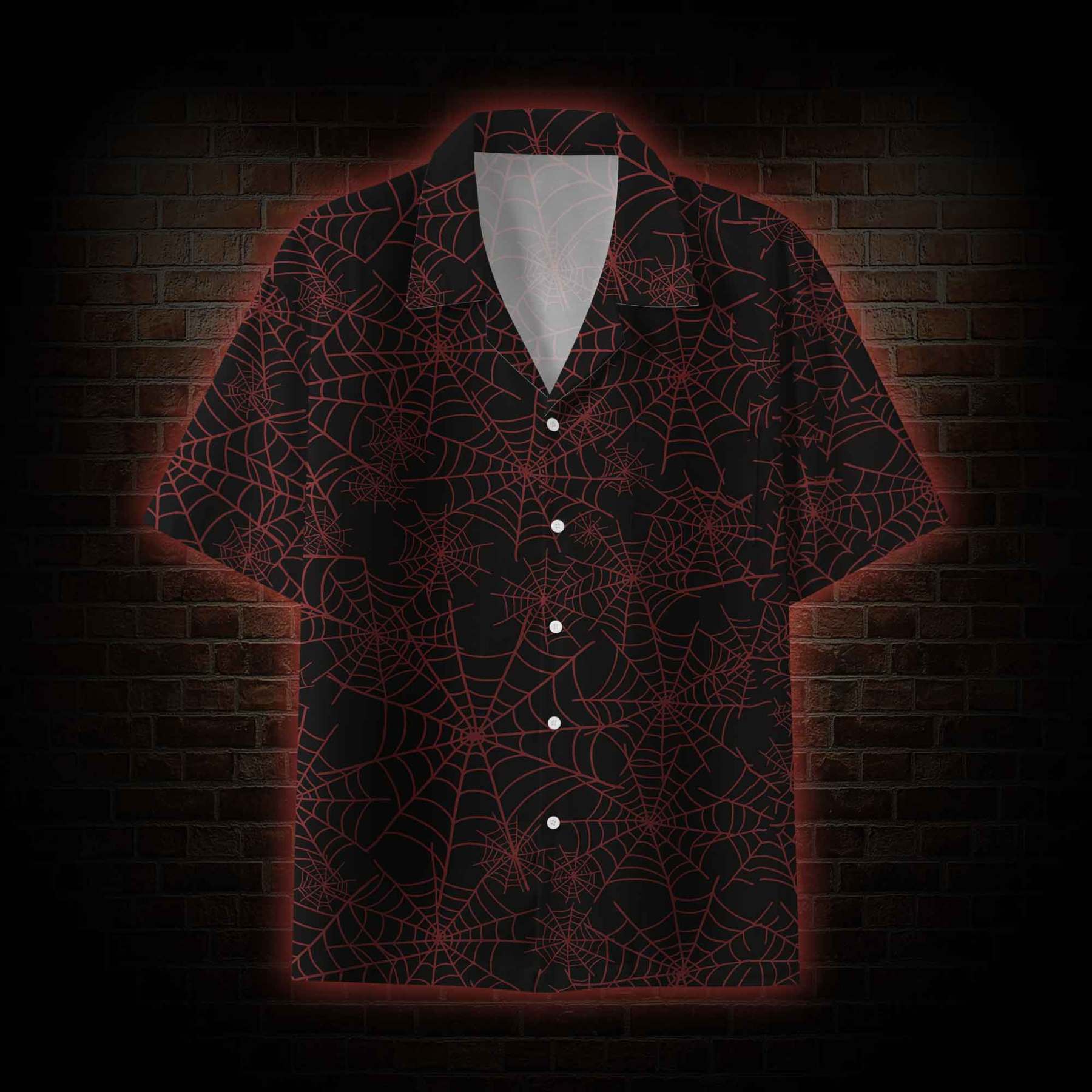 Spider Web Button-up Shirt