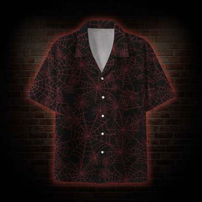 Spider Web Button-up Shirt