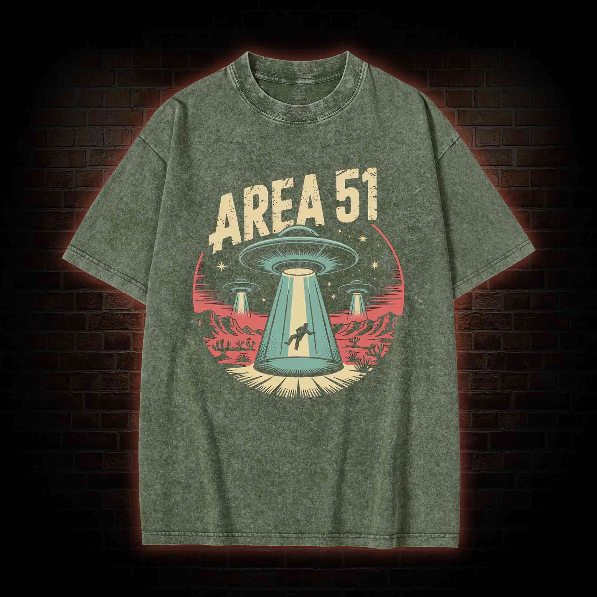  Area 51 Washed T-shirt