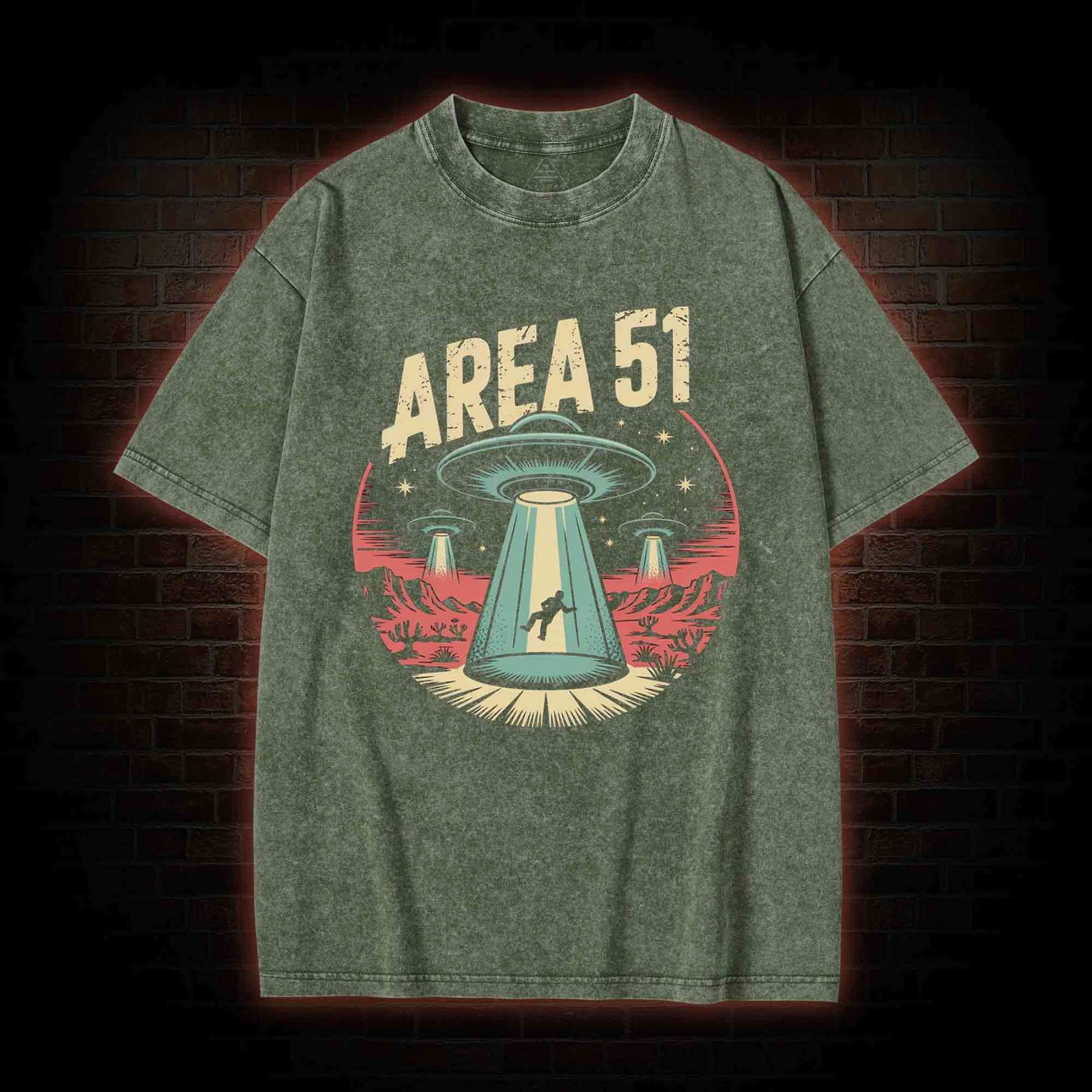  Area 51 Washed T-shirt