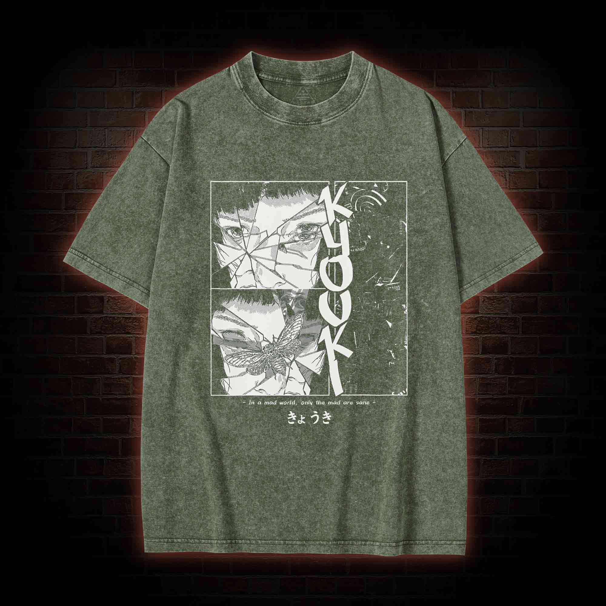 Only The Mad are Sane Washed T-shirt