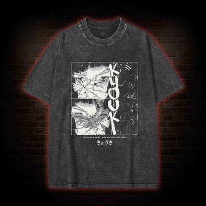 Only The Mad are Sane Washed T-shirt