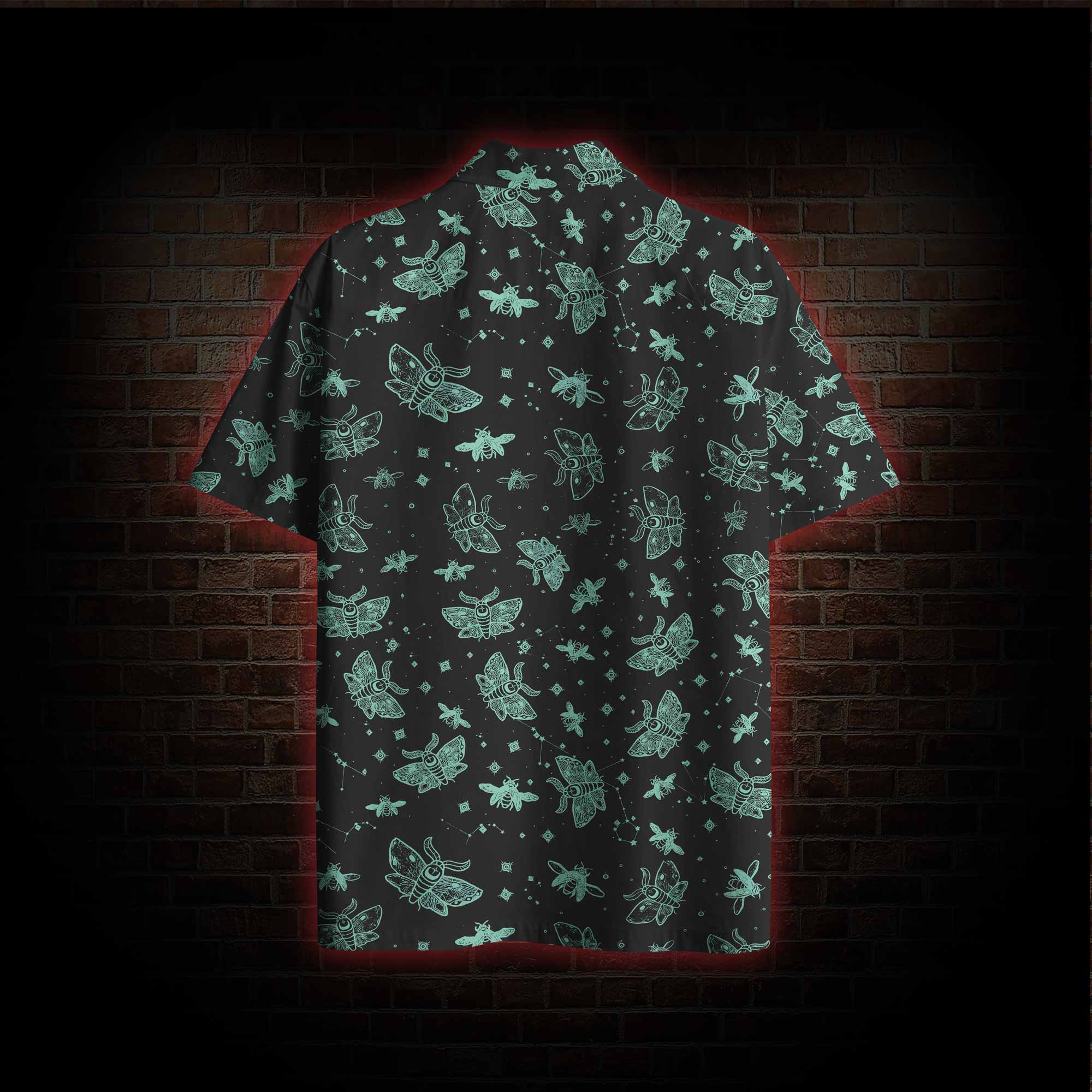 Midnight Flying Insects Hawaiian Shirt