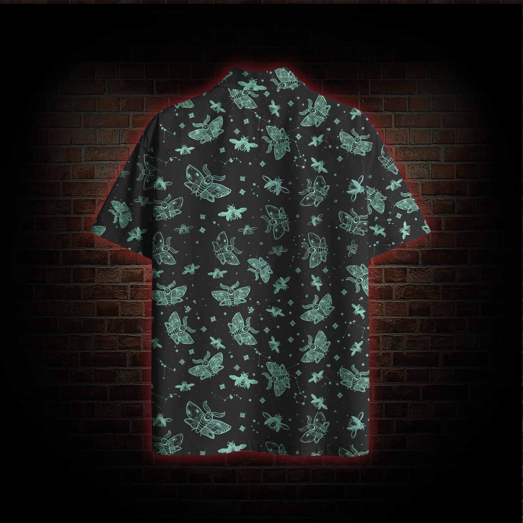 Midnight Flying Insects Hawaiian Shirt