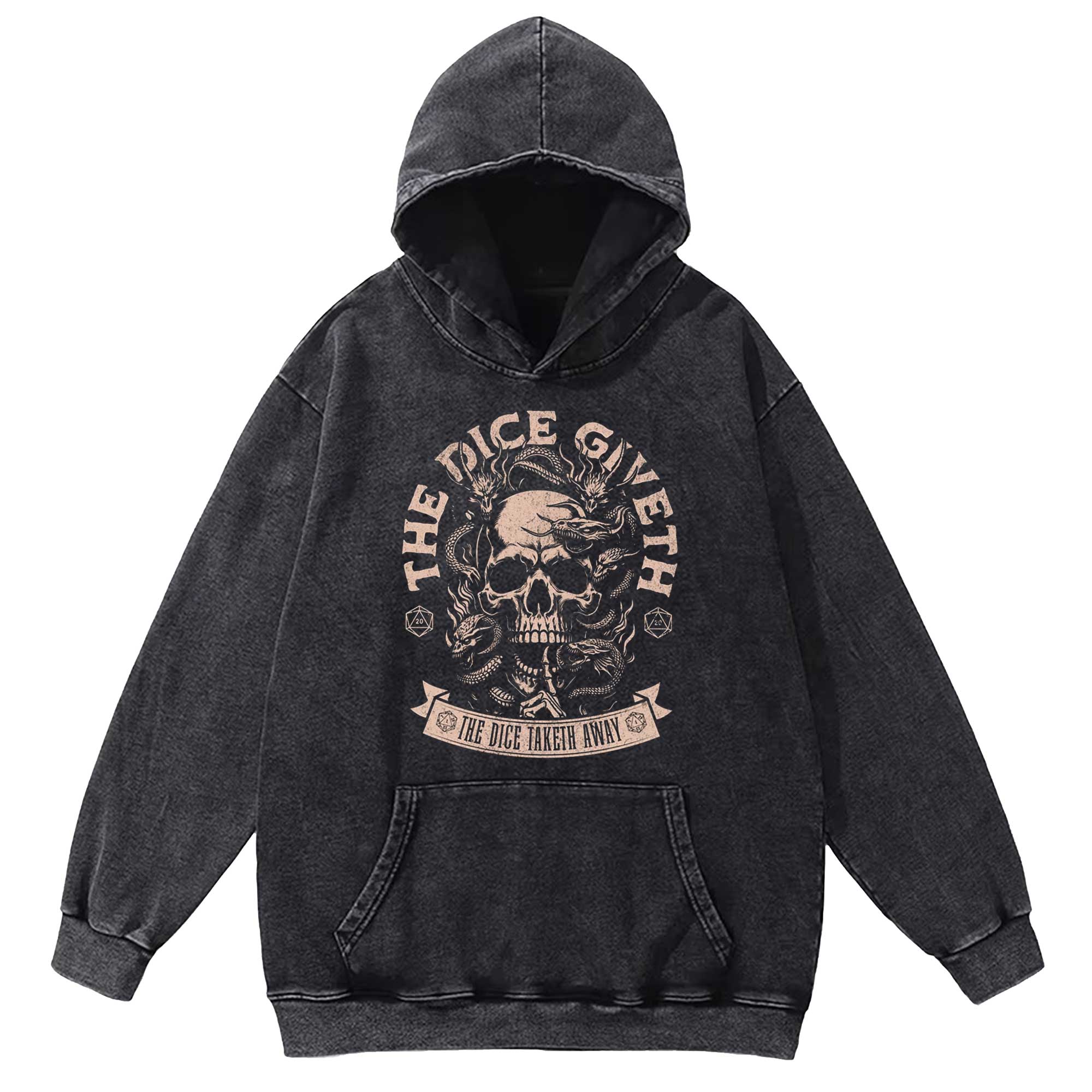 The Dice Giveth Washed Hoodie