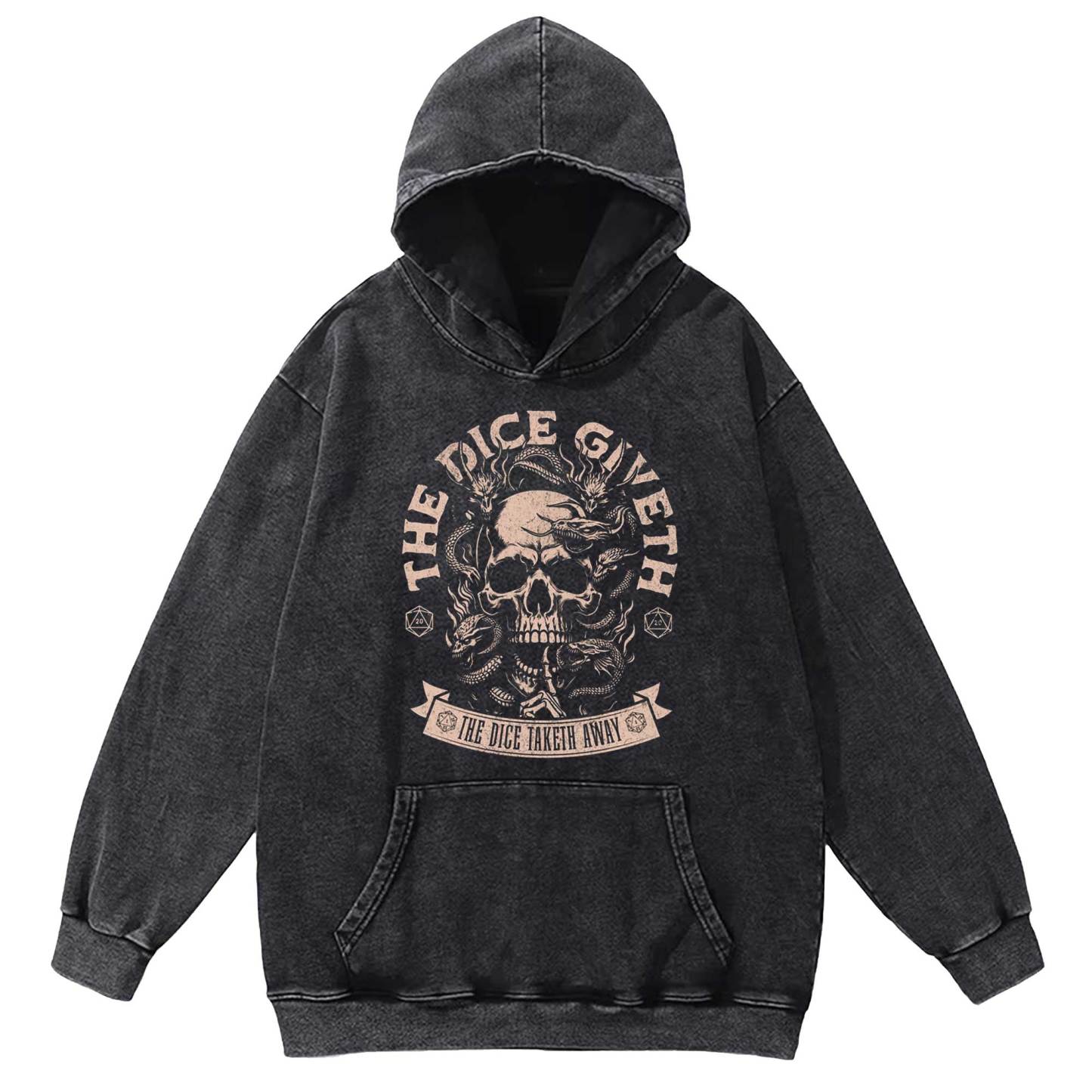 The Dice Giveth Washed Hoodie