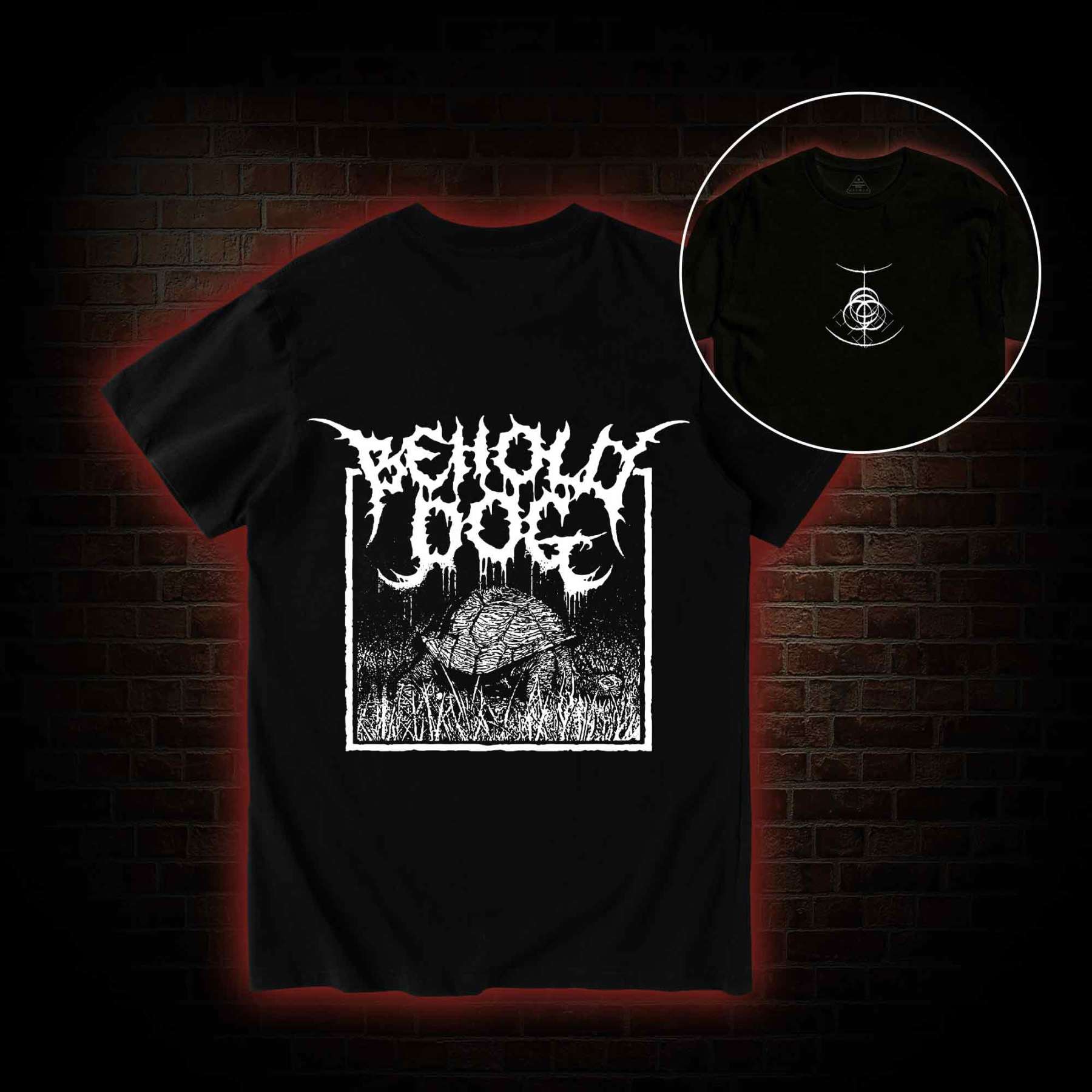 Behold Dog Back Print T-Shirt