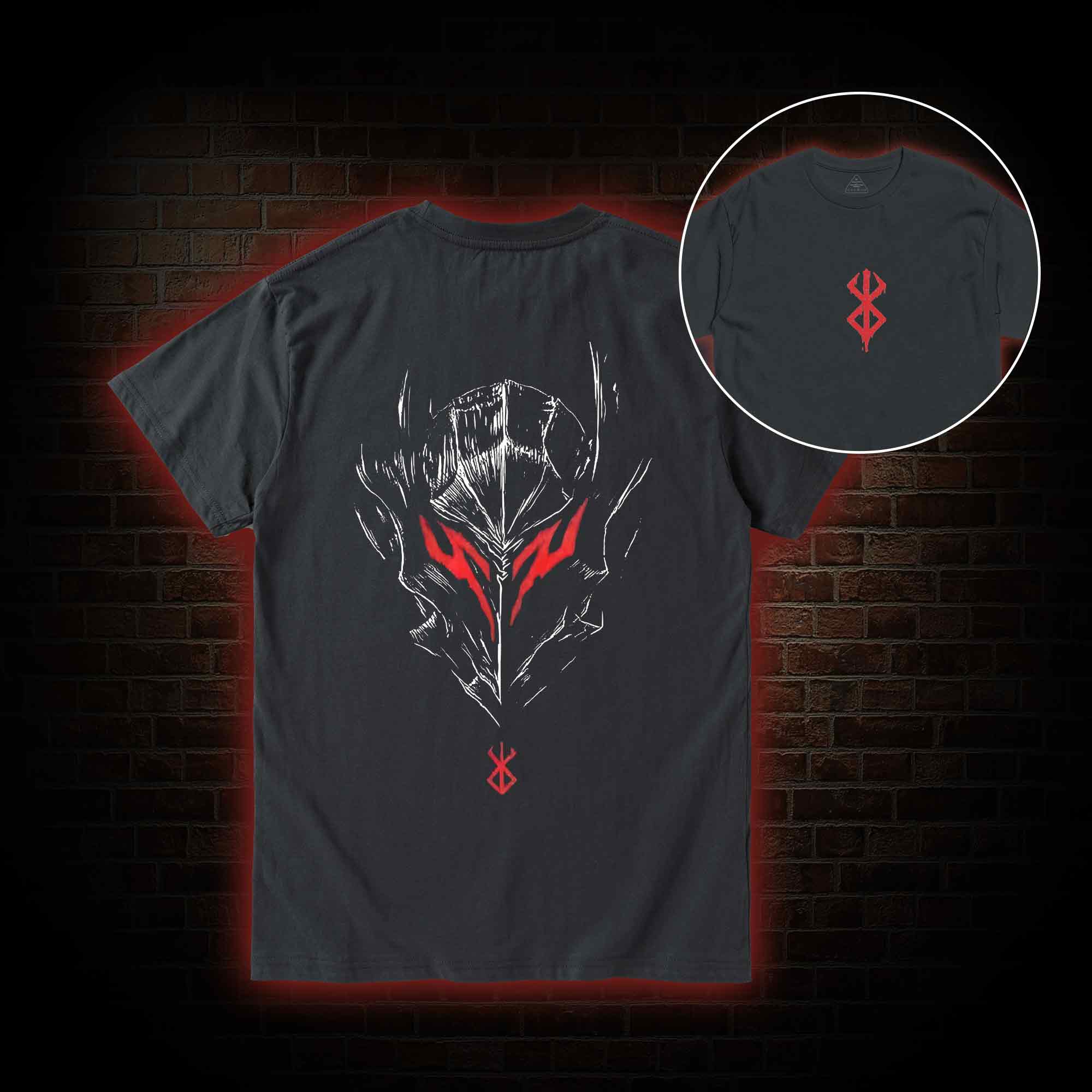Berserker Mask Back Print T-Shirt