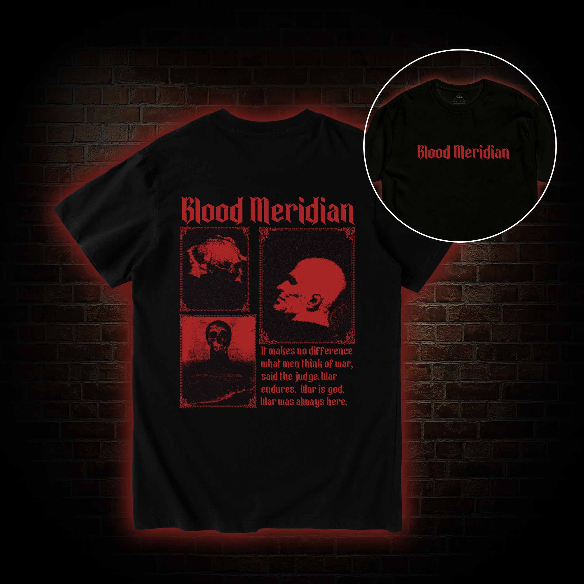 Blood Meridian Vintage Back Print T-Shirt