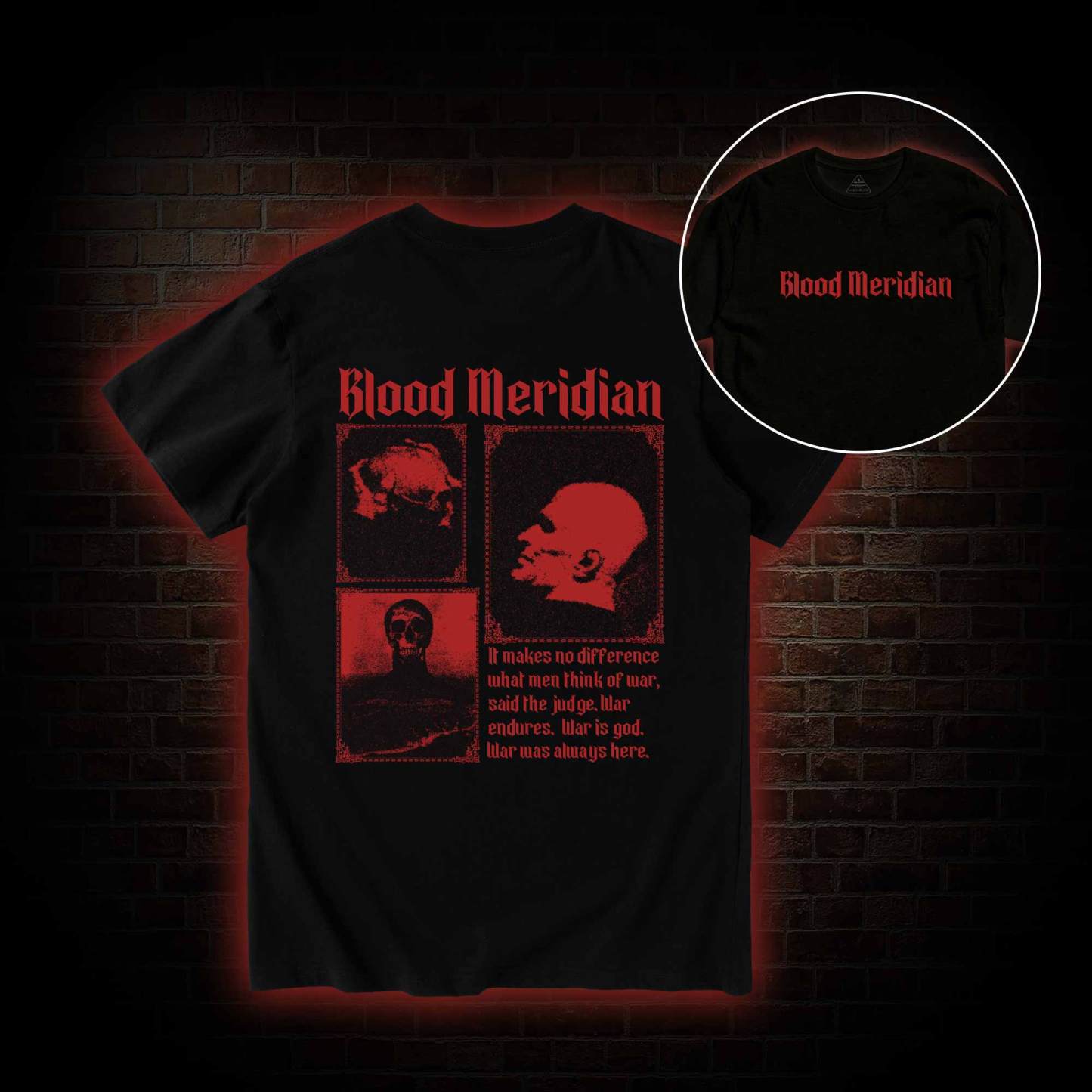 Blood Meridian Vintage Back Print T-Shirt