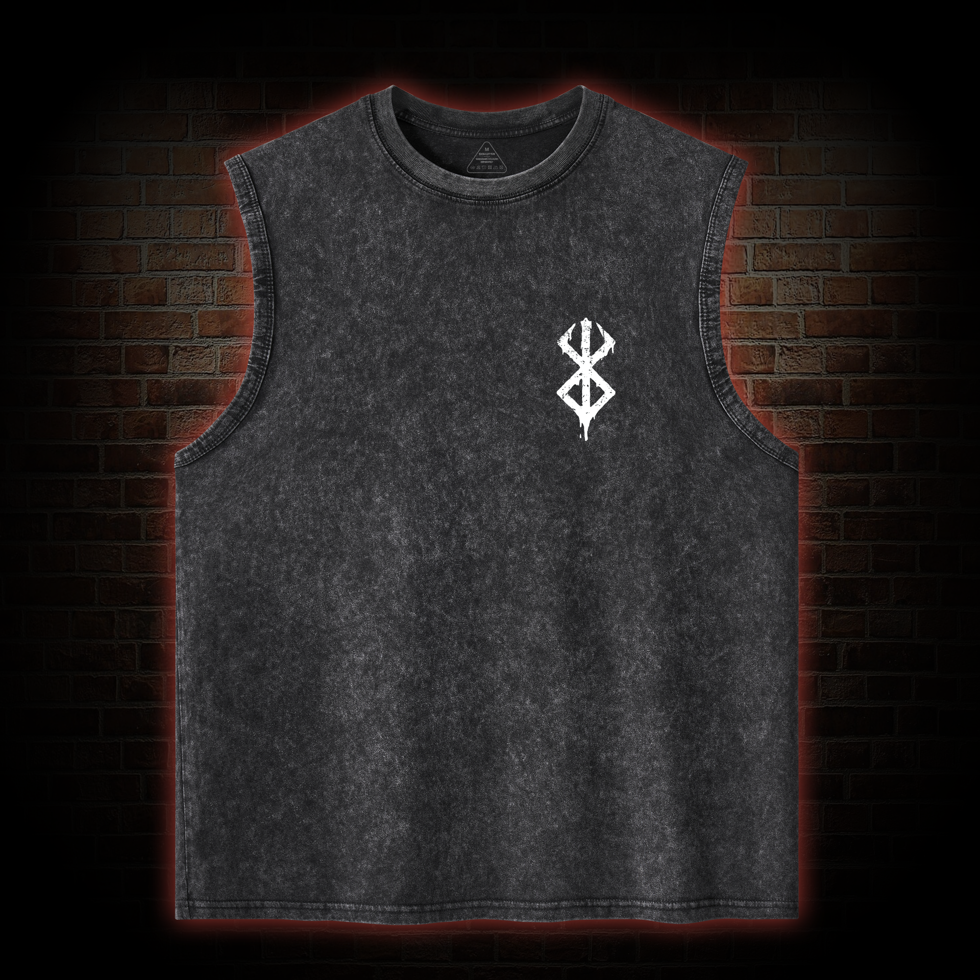 To Wield A Sword is to be Alive Back Print Washed Tank Top