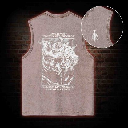 Wilful Traitors All Back Print Washed Tank Top