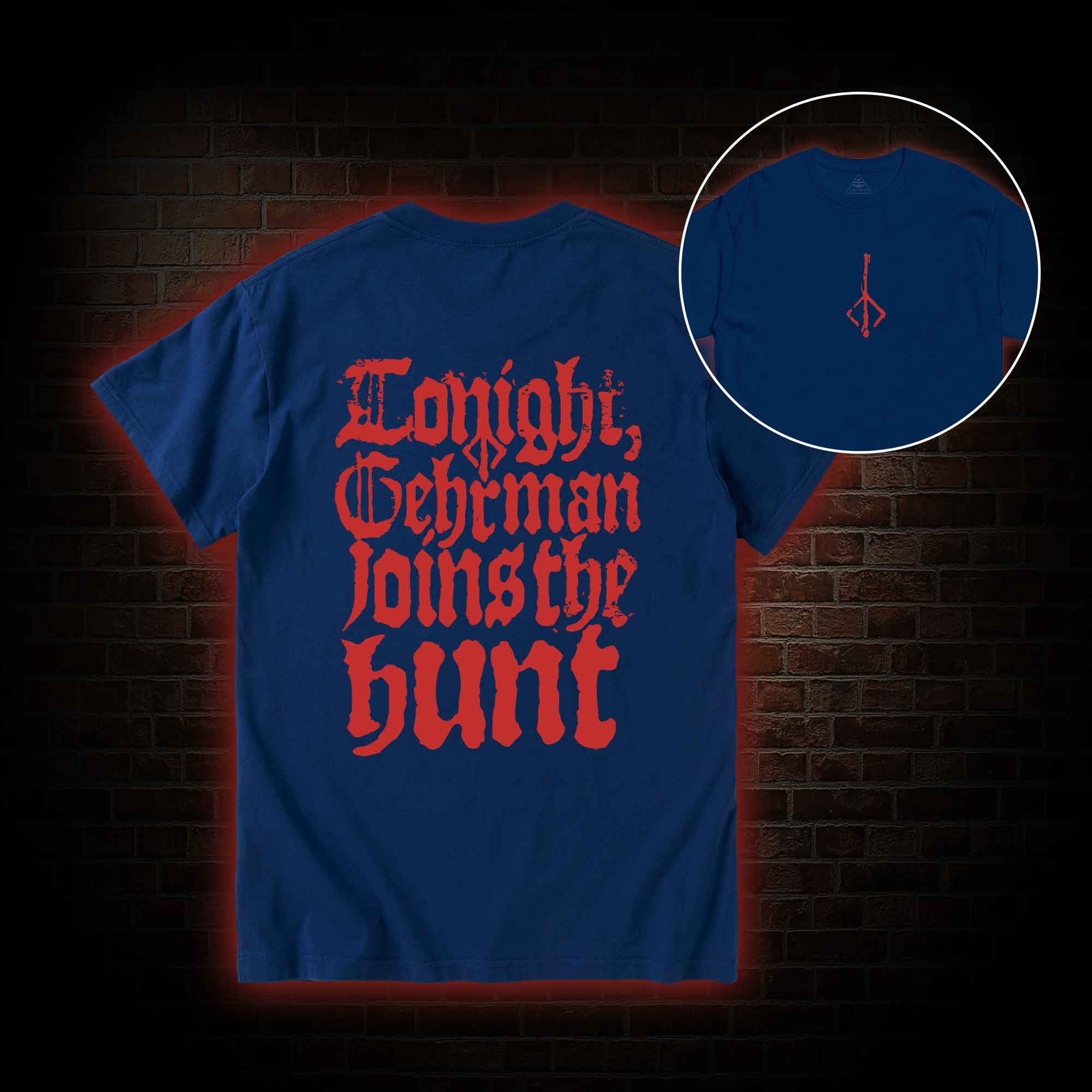 Gehrman Joins The Hunt Back Print T-shirt 