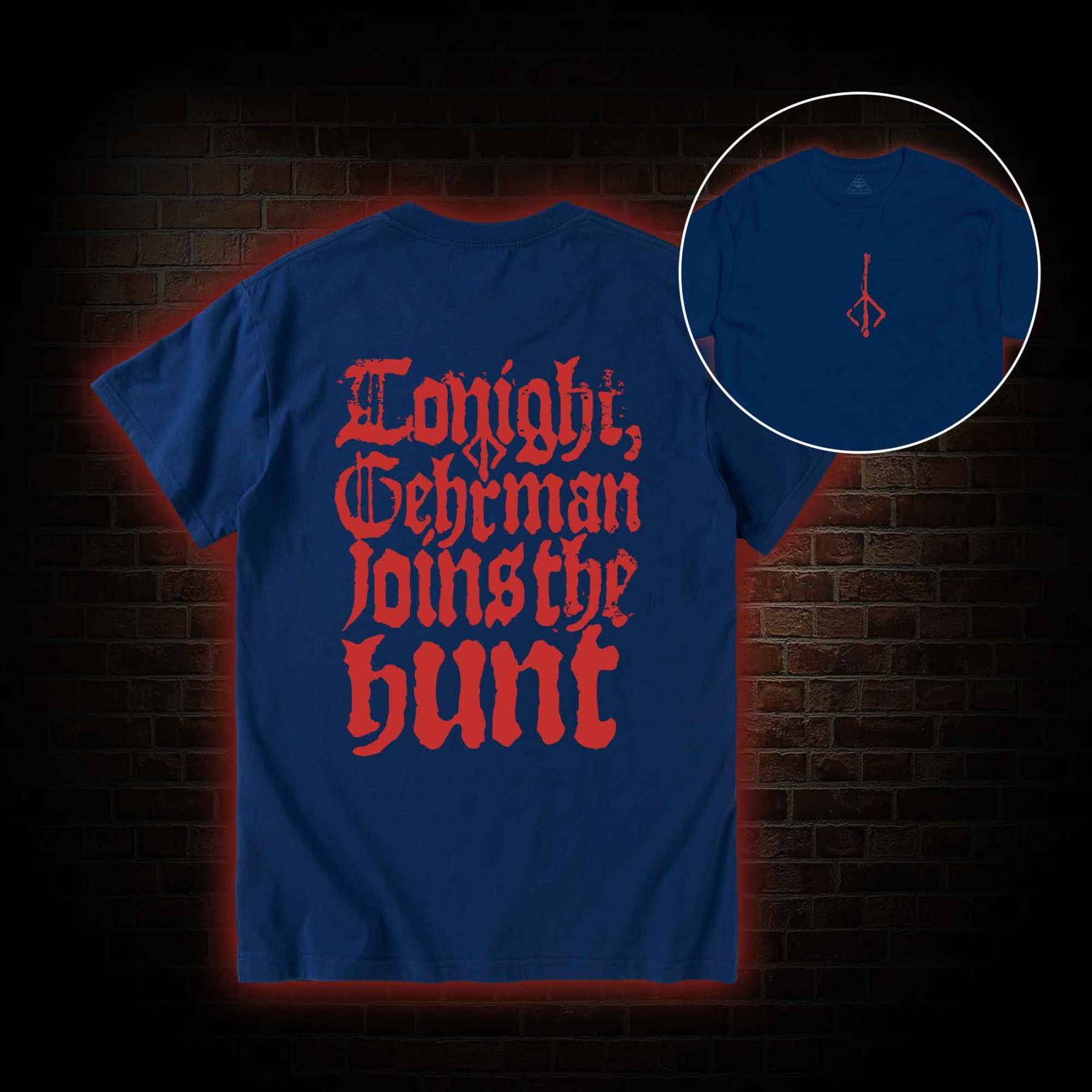 Gehrman Joins The Hunt Back Print T-shirt 