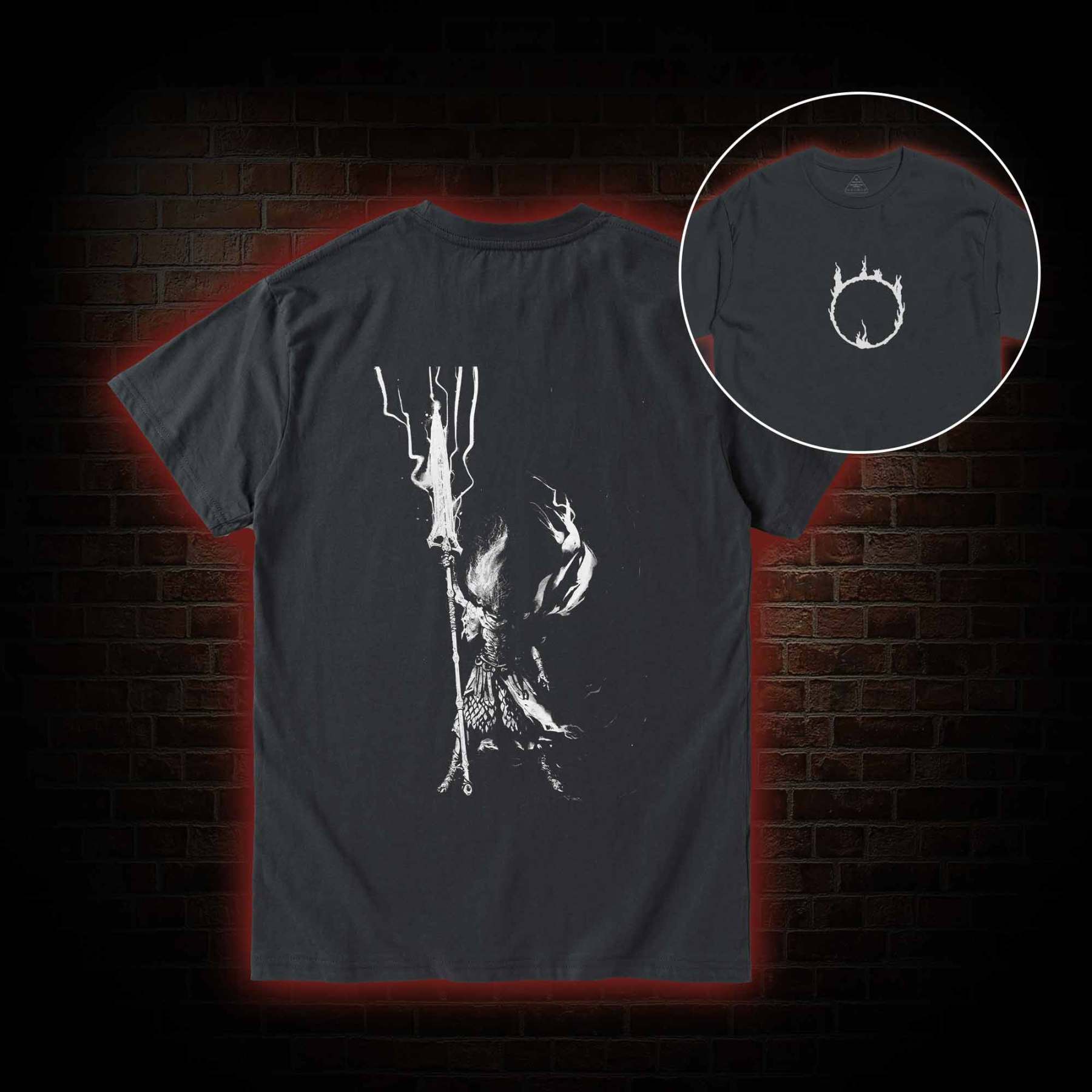 King of the Storm Back Print T-Shirt