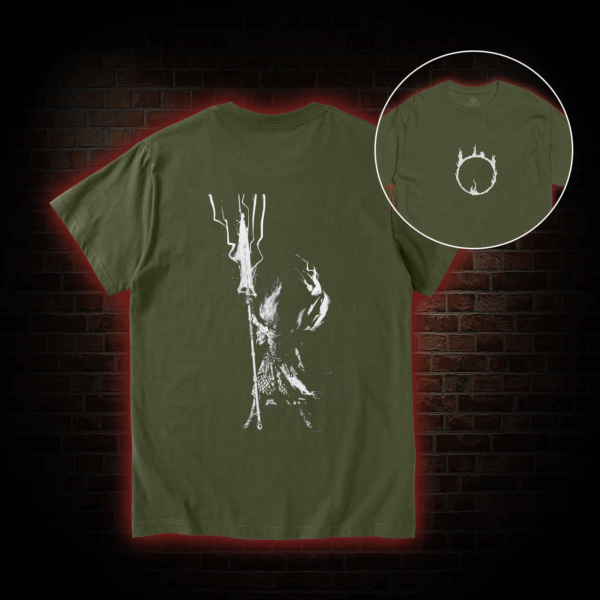 King of the Storm Back Print T-Shirt