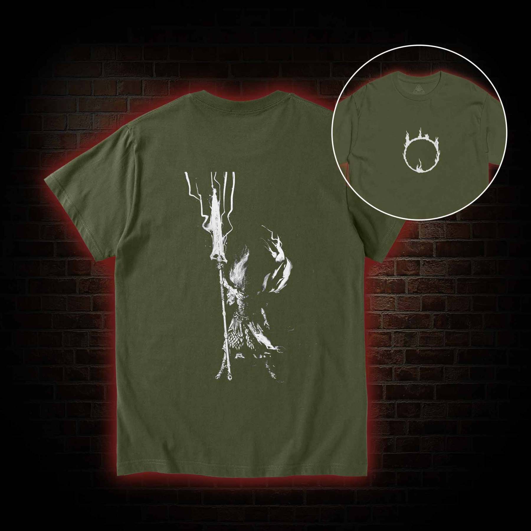 King of the Storm Back Print T-Shirt