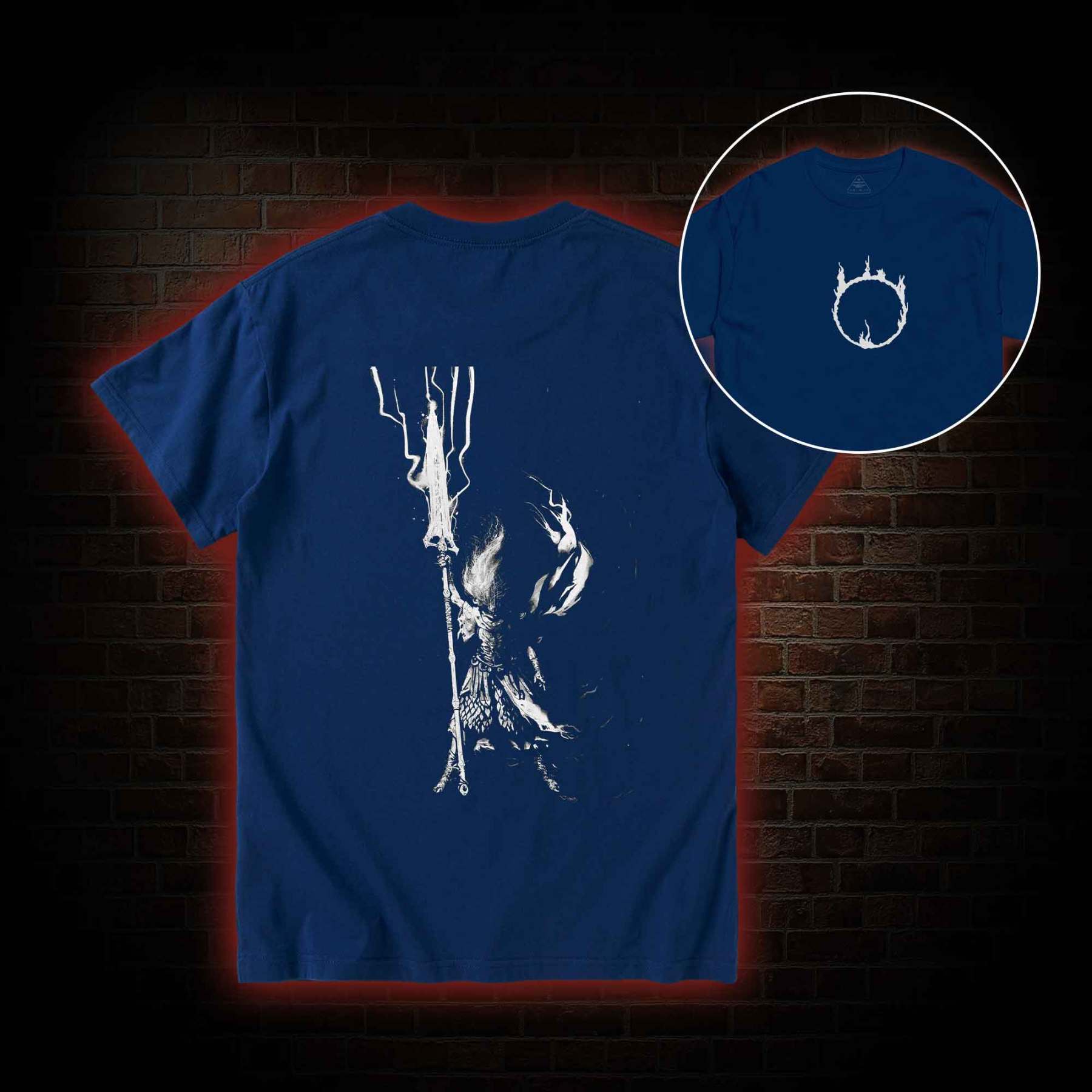 King of the Storm Back Print T-Shirt