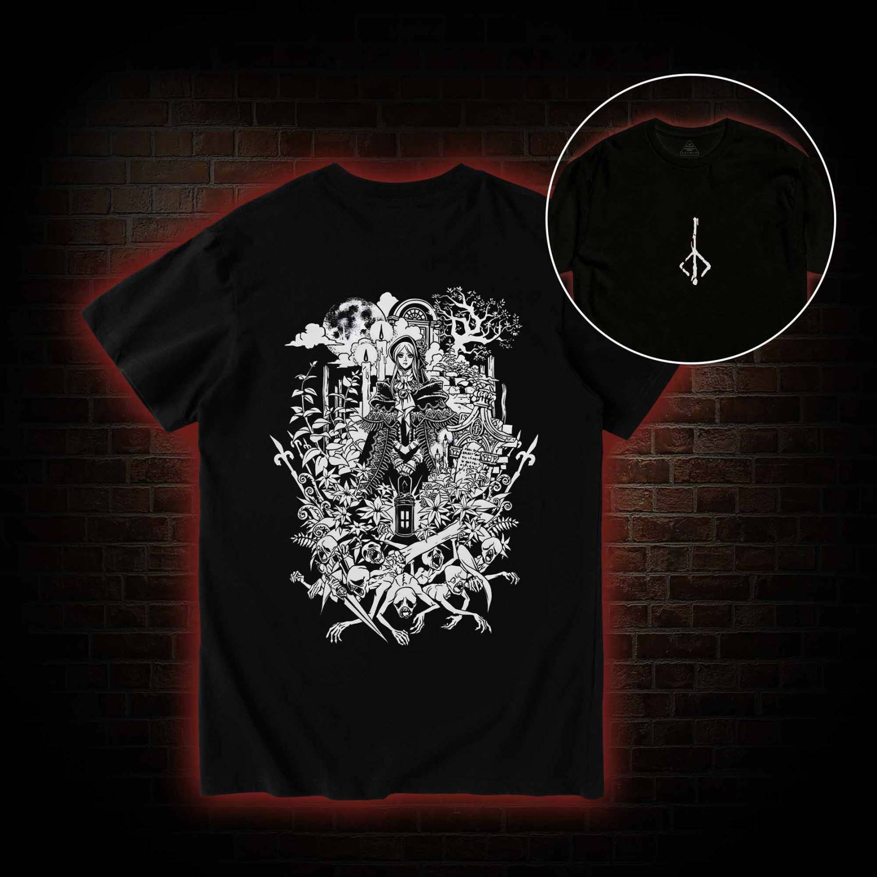 Hello Good Hunter Back Print T-Shirt