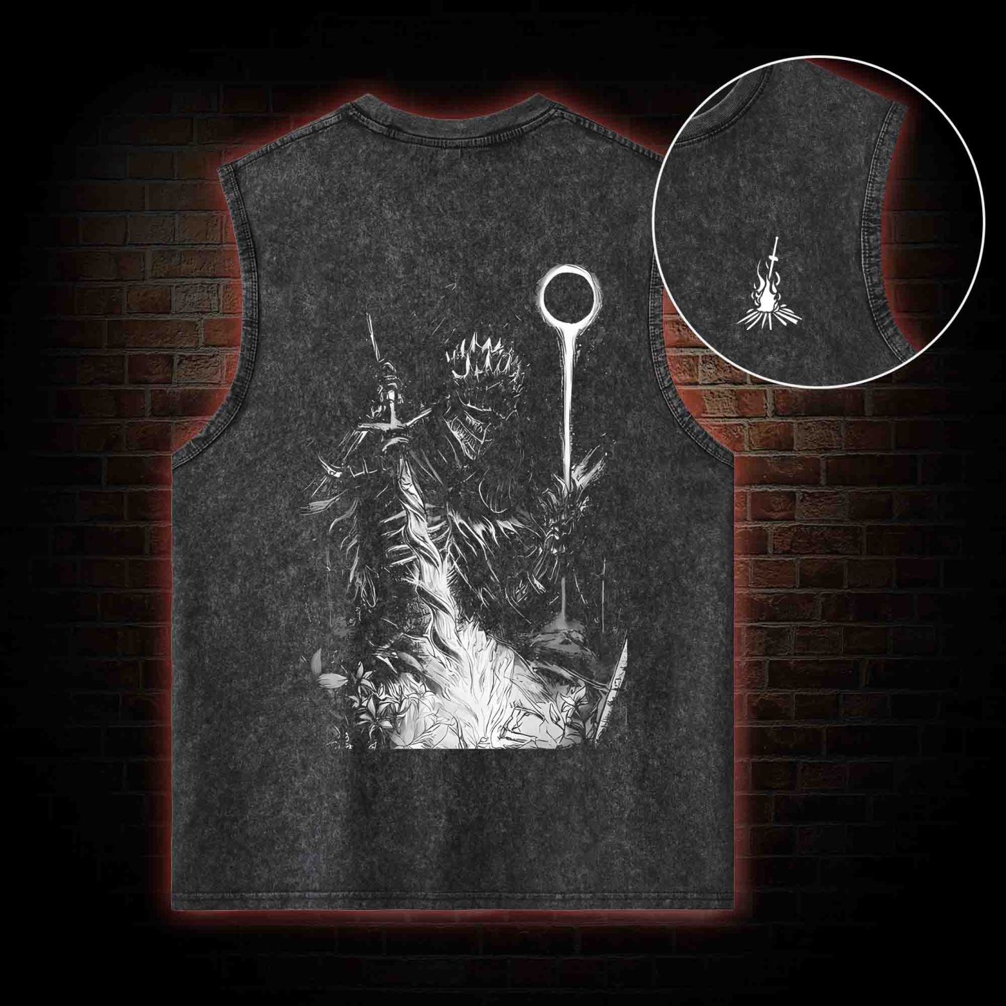 The Final One Back Print Washed Tank Top