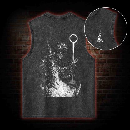 The Final One Back Print Washed Tank Top