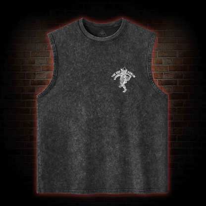 The Odd Goblin Back Print Washed Tank Top