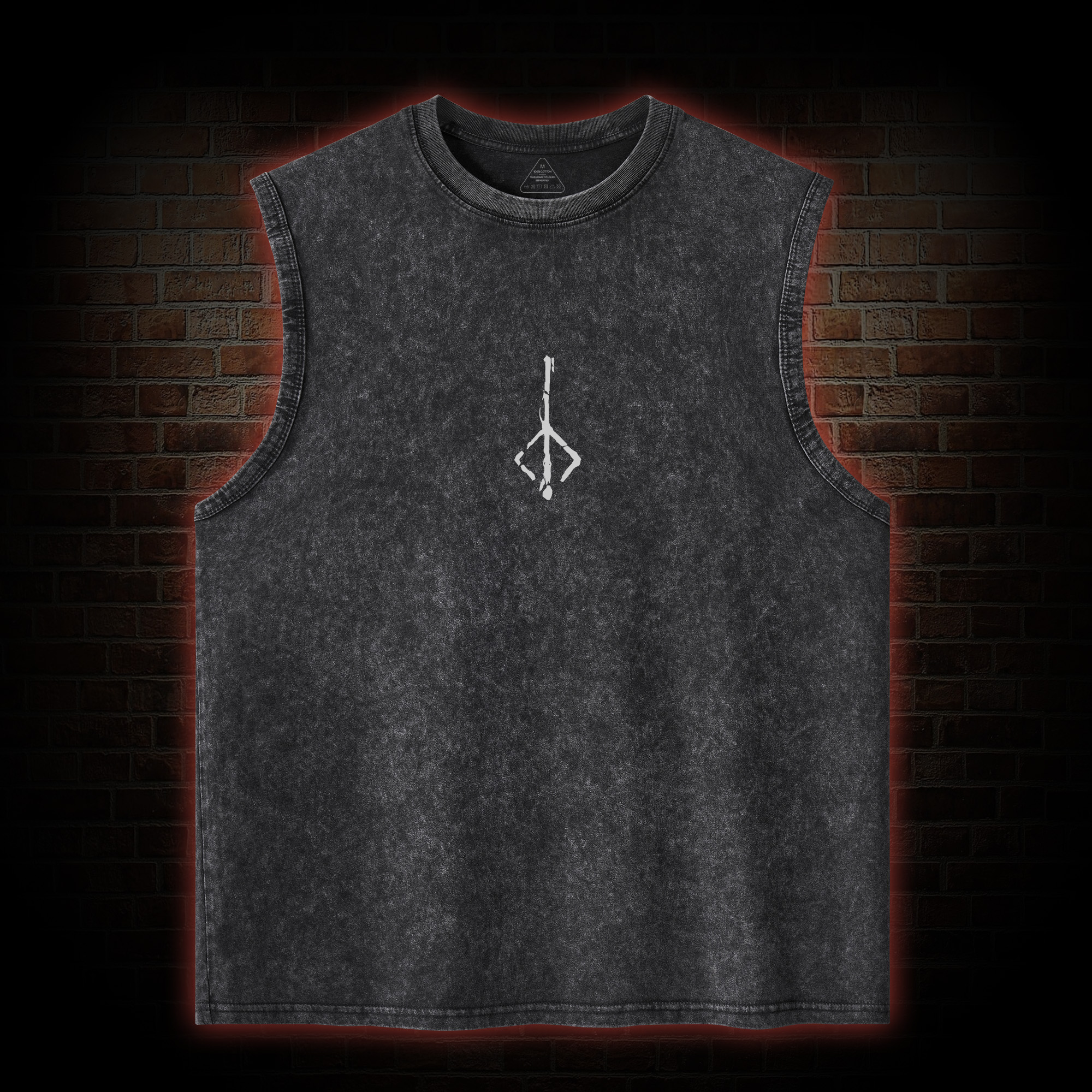 Hunt The Great Ones Back Print Washed Tank Top