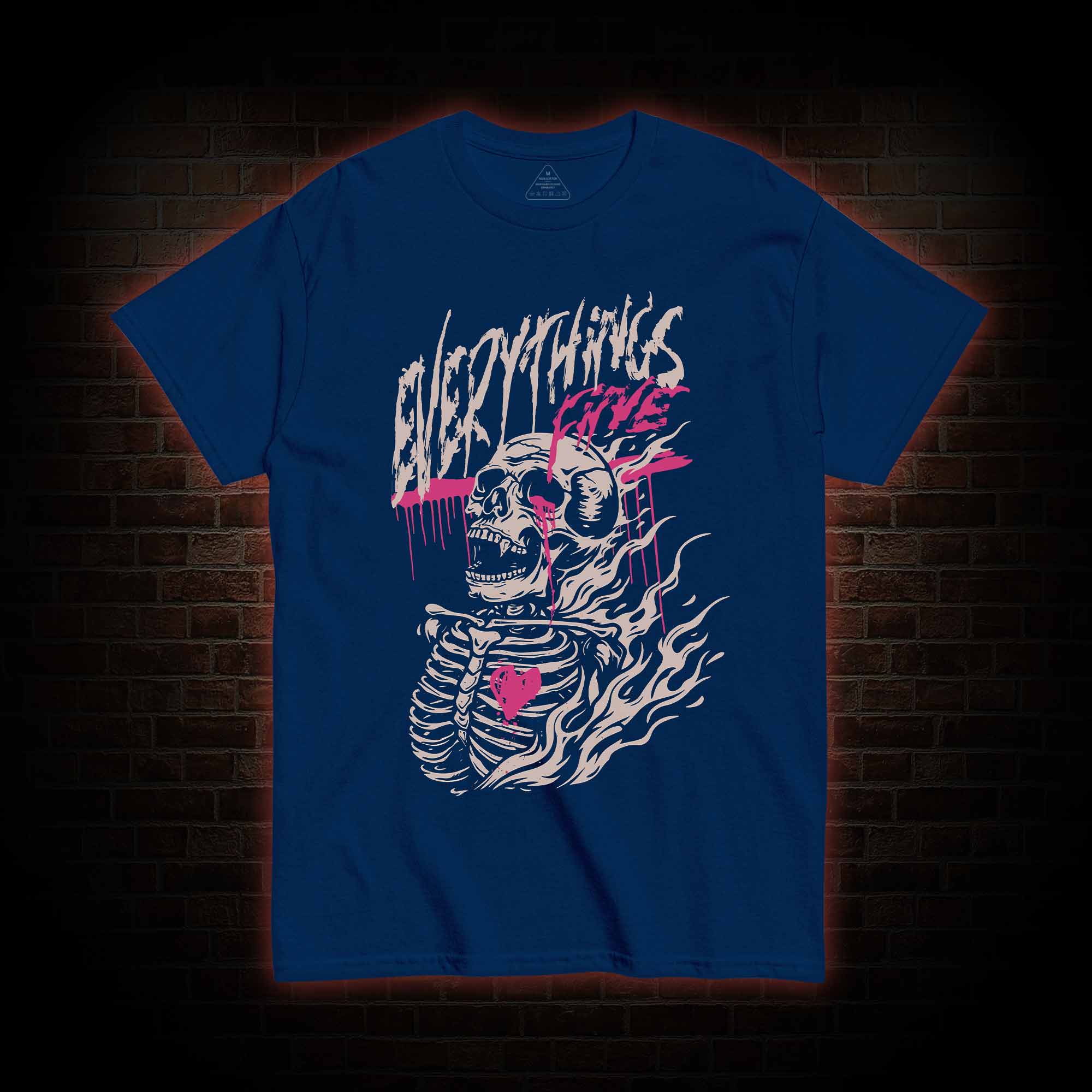 Everything's Fine Skeleton T-shirt