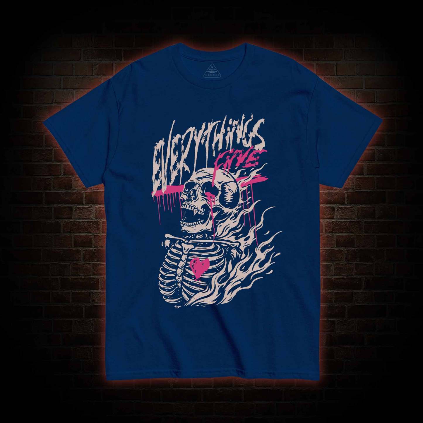 Everything's Fine Skeleton T-shirt