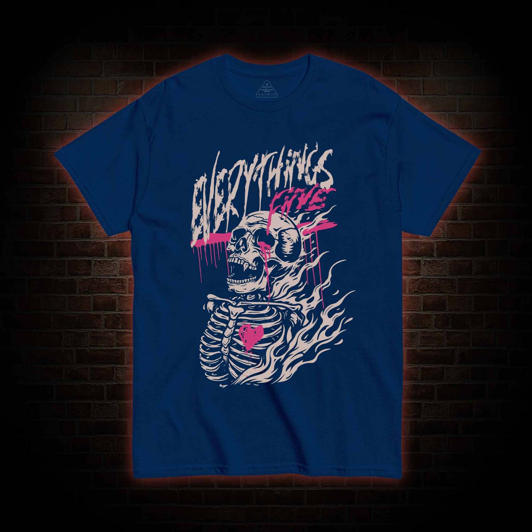 Everything's Fine Skeleton T-shirt